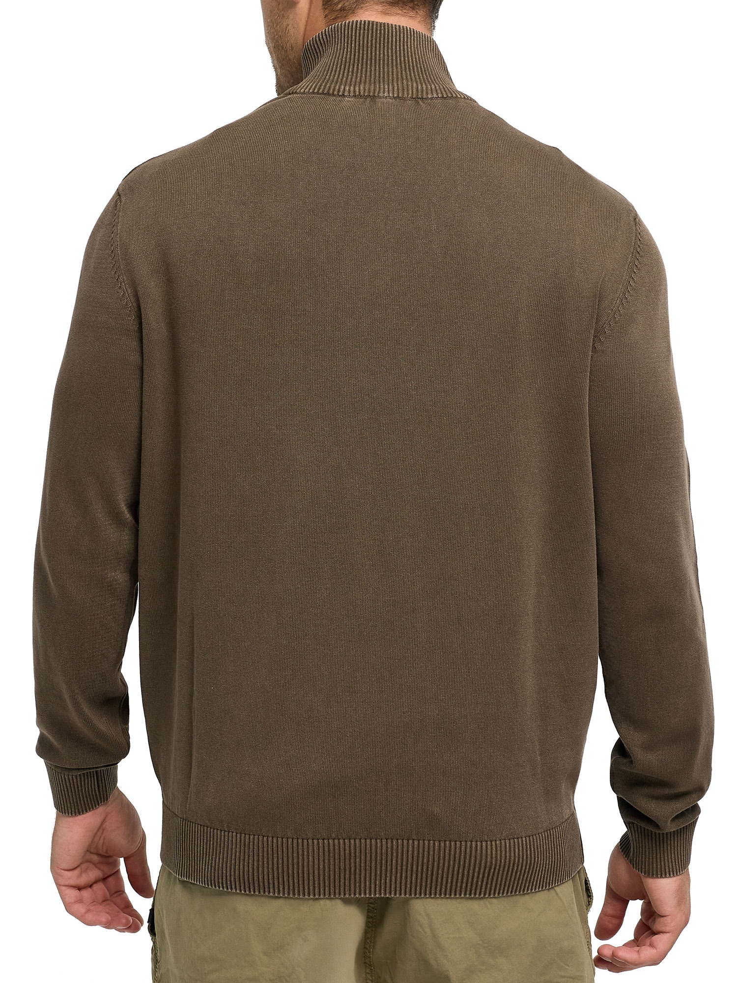 Indicode Troyer »INArkmill ½ zip« coton, coupe régulière