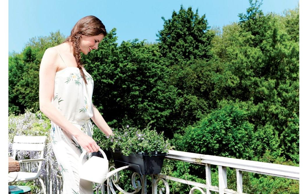 Elho Pot de fleurs »Green Basics Balkonkasten Allin1 70 cm«