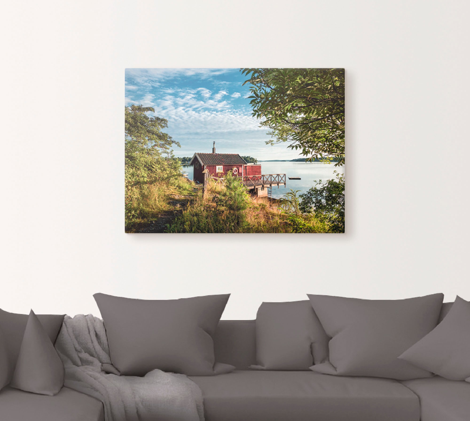 Artland Leinwandbild »Schärengarten schwedischen Küste I« Gewässer 1 Stk. tlg. auf Holzrahmen gespannt