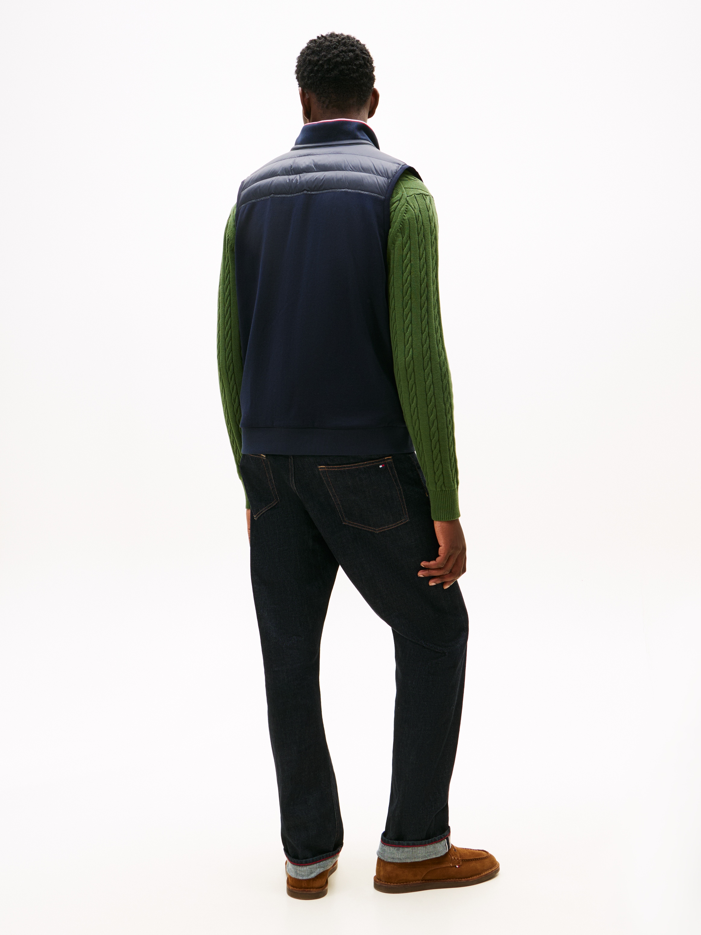 Tommy Hilfiger Gilet matelassé »MIX MEDIA« Stehkragen, 2-Wege-Reissverschluss