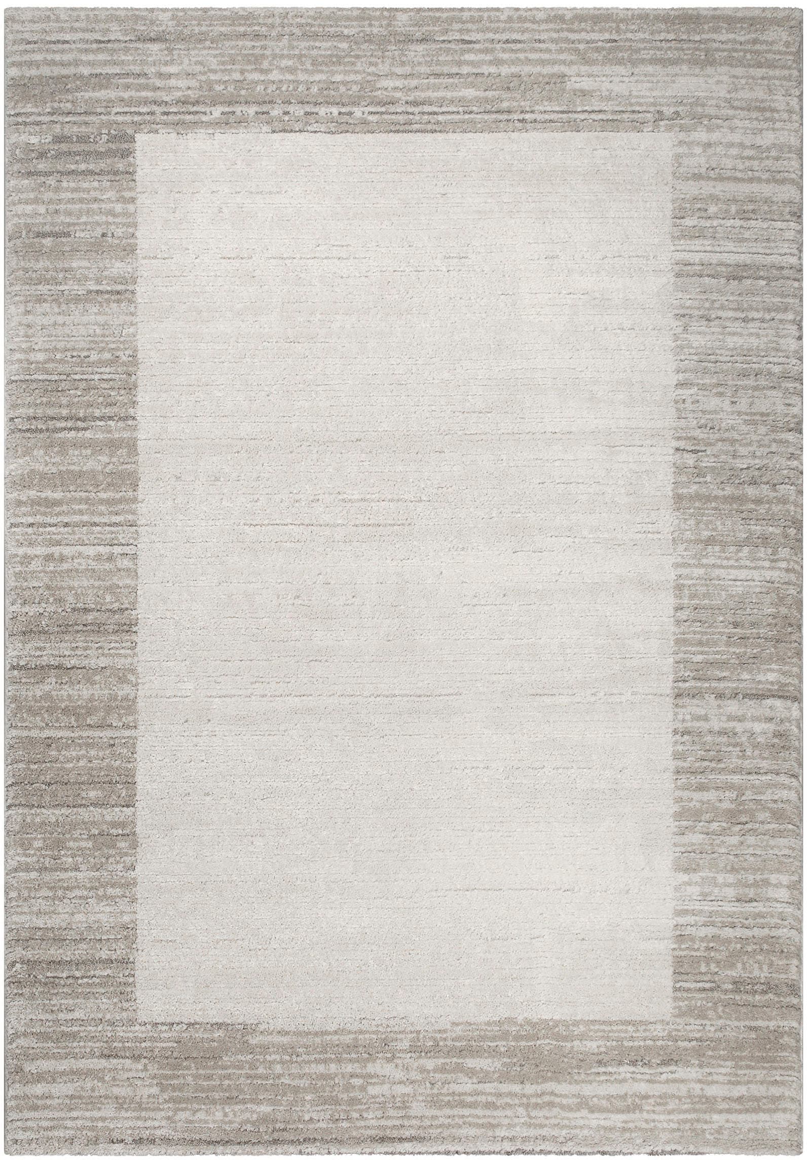 GOODproduct Teppich »Alaric« rechteckig 18 mm Höhe Kurzflor, modernes Bordüre Design, weiche Oberfläche, Wohnzimmer