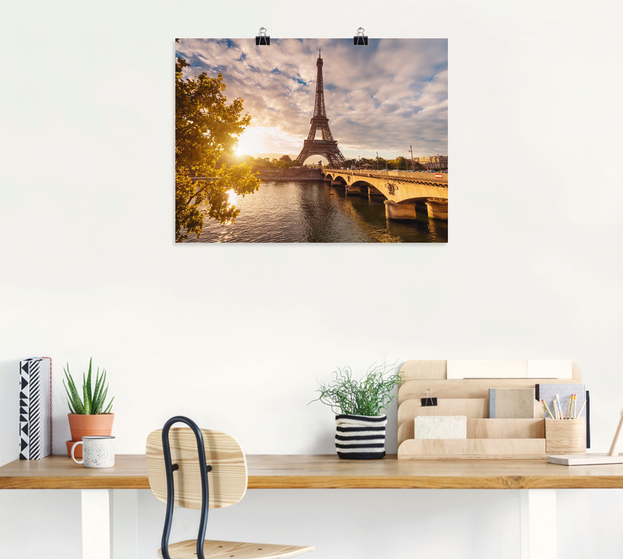 Artland Wandbild »Paris Eiffelturm II« Gebäude 1 Stk. tlg. als Leinwandbild, Poster in verschied. Grössen