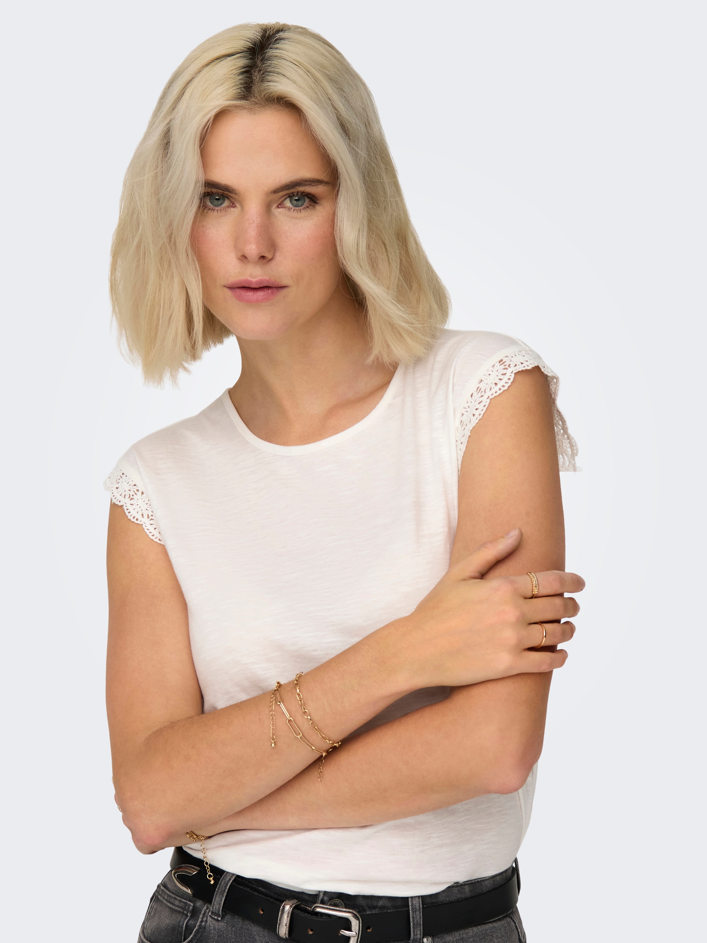 JDY »JDYSALVA LIFE S/L CROCHET TOP JRS«