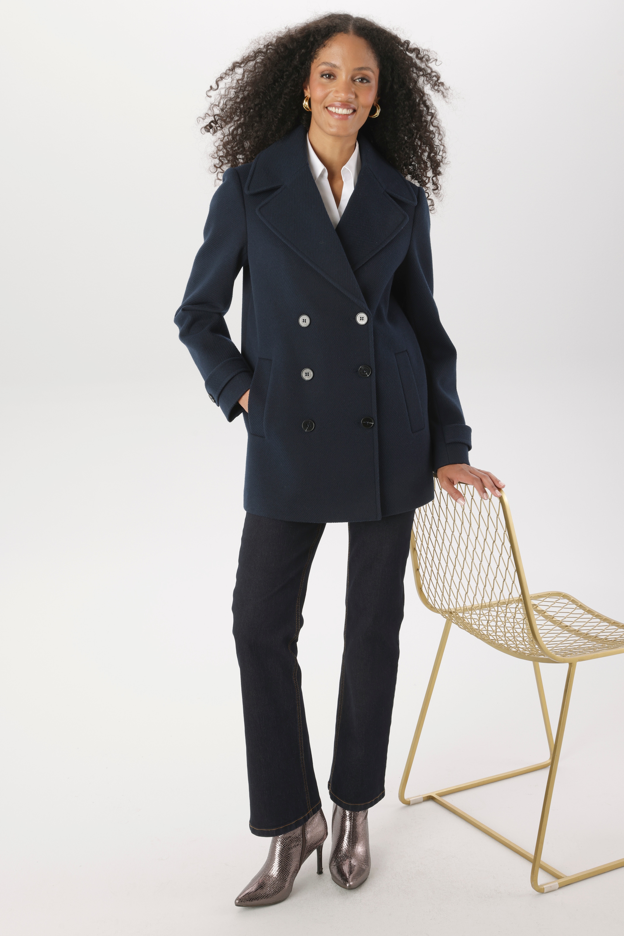 Aniston SELECTED Caban sans capuche Avec large col revers