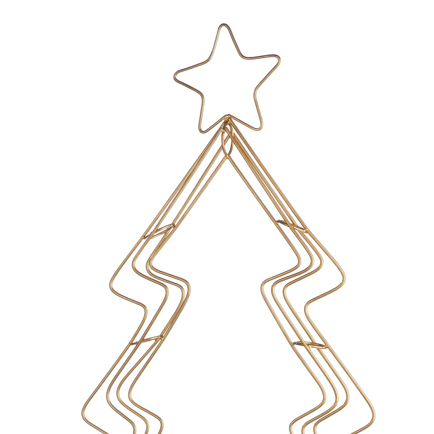 GILDE Dekobaum »Dekoobjekt« Tannenbaum Aluminium, goldfarben, BxH: 45x87 cm