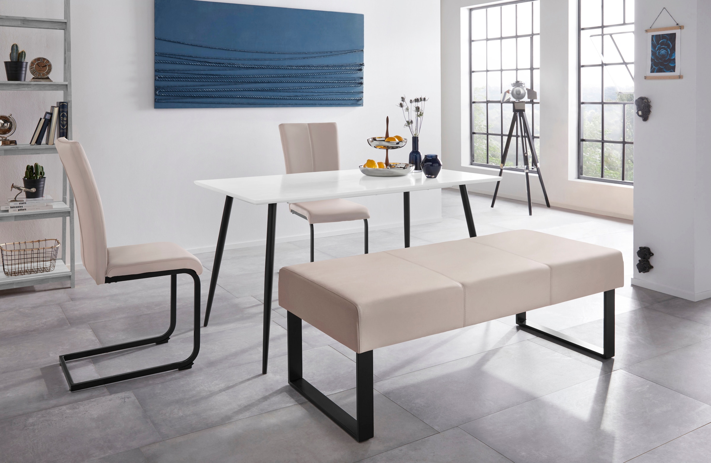 Home affaire Sitzbank »Oliver« Breite 140cm, mit Metallgestell