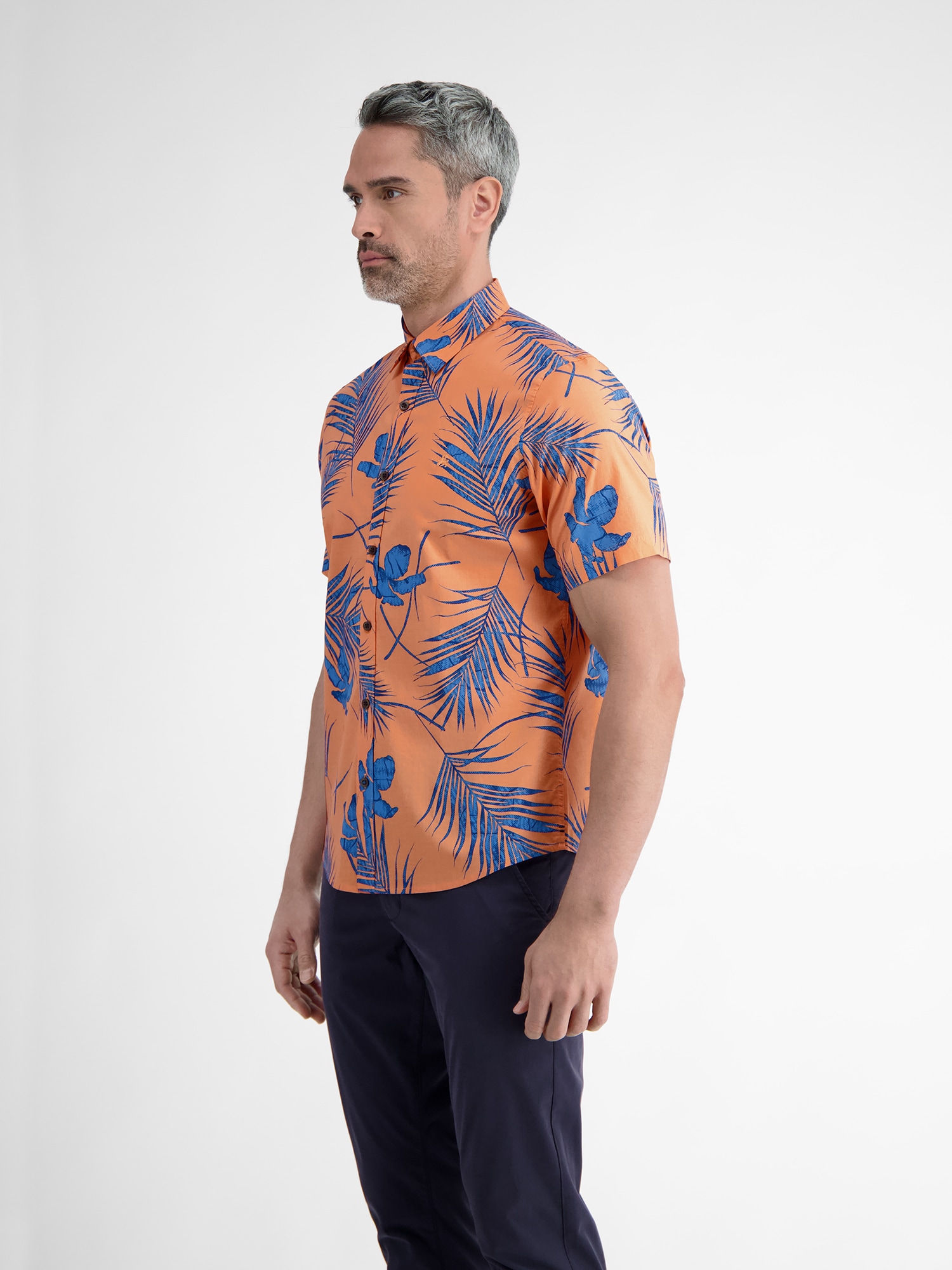 LERROS Chemise à manches courtes »Kurzärmeliges Herrenhemd, Hawaiian-Style«