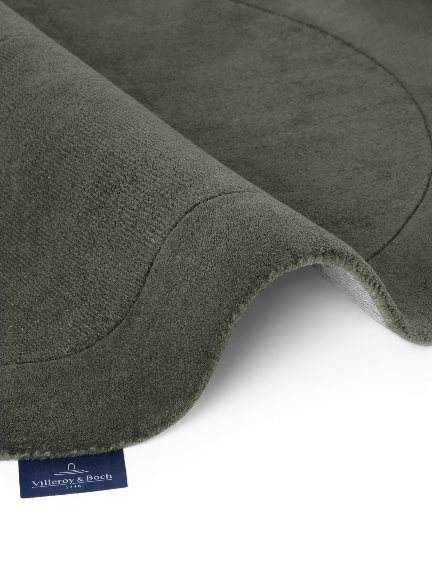 Villeroy & Boch Tapis »Wollteppich Kivi« Rectangulaire 17 mm Höhe tissé main, laine, bordure, uni, coureur, salon, organique