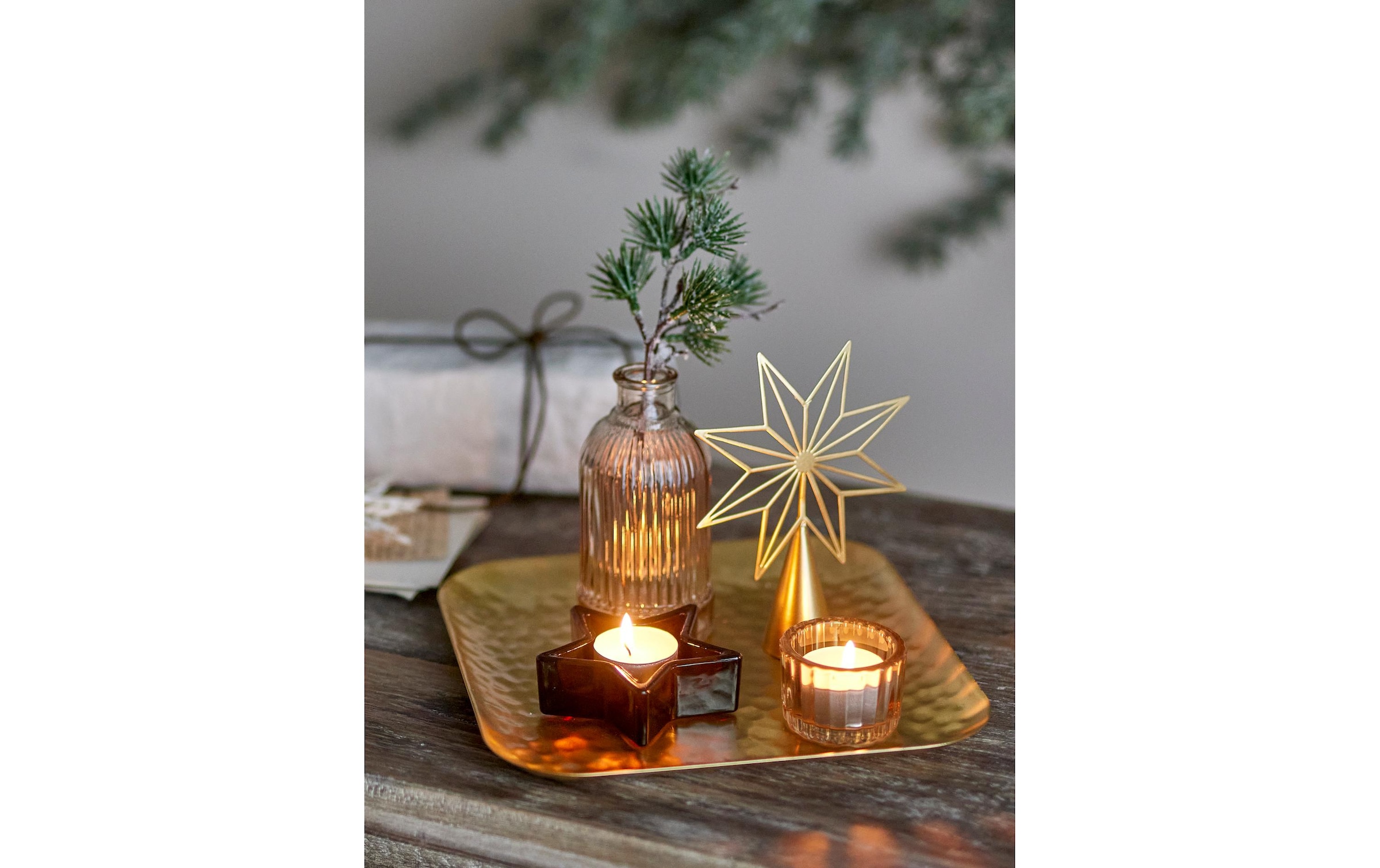 Bloomingville Plateau »Bloomingville Weihnachtsdeko Sanga 6-teilig«