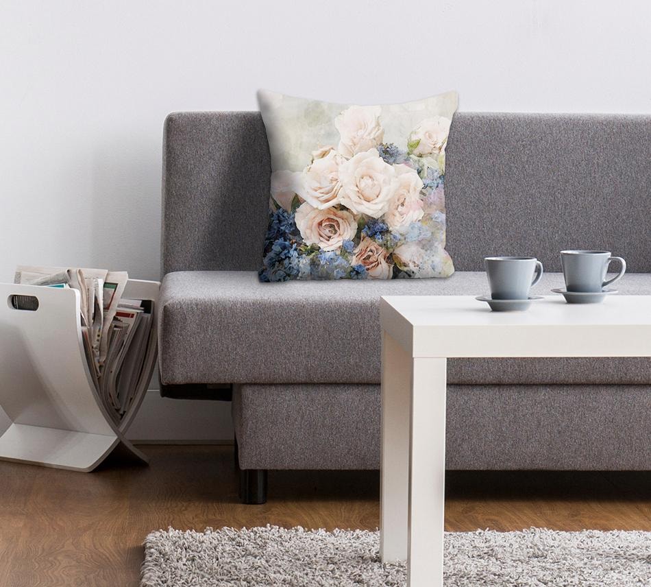 queence Dekokissen »Blüten« Kissenhülle ohne Füllung, 1 Stück