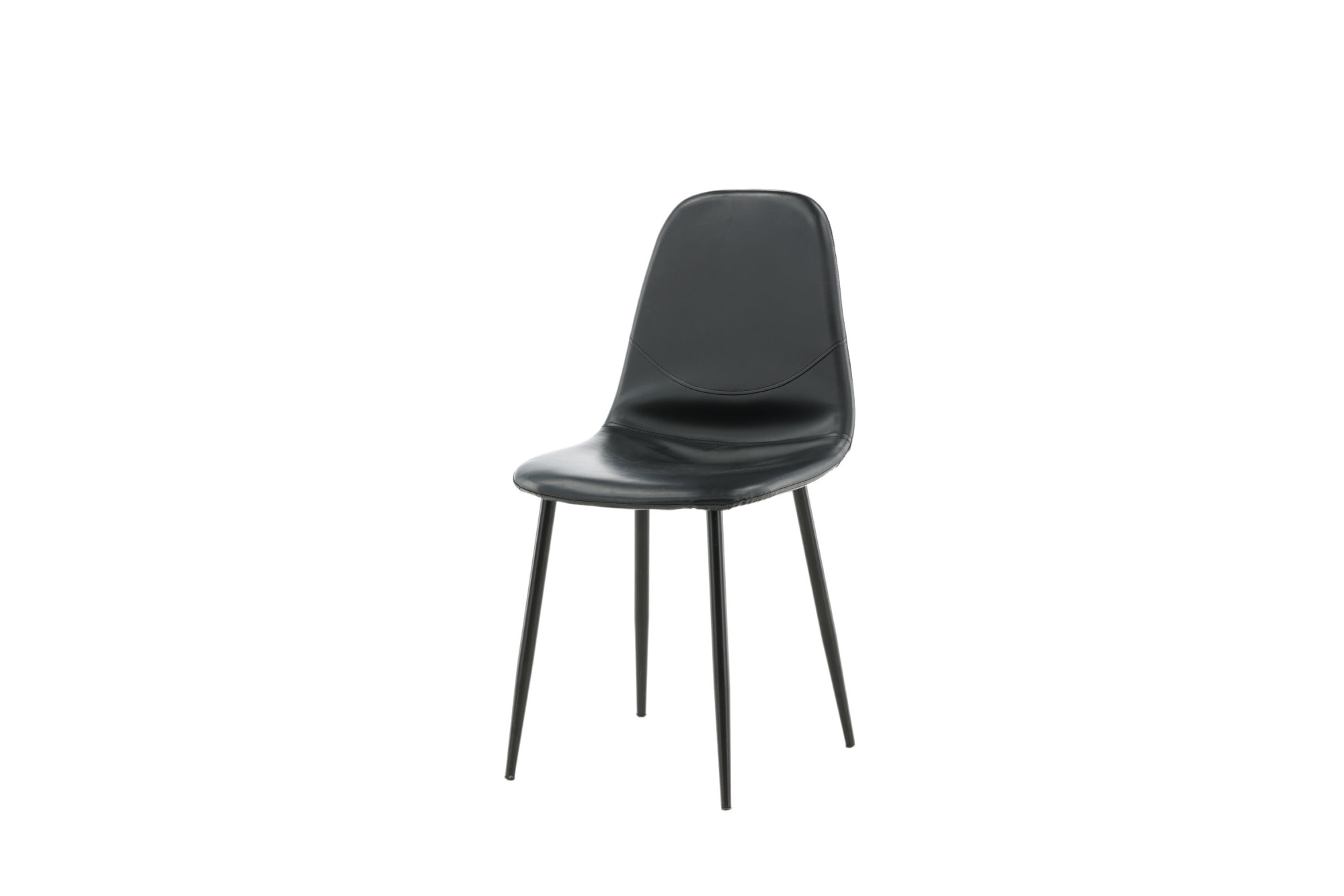 Venture Home Chaise de salle à manger »Polar, 2er-Set Esszimmerstühle in Braun-PU, 150 kg belastbar« () 2 cuischaise rembourrée, aspect cuir, pieds en métal, arrondie, élégante