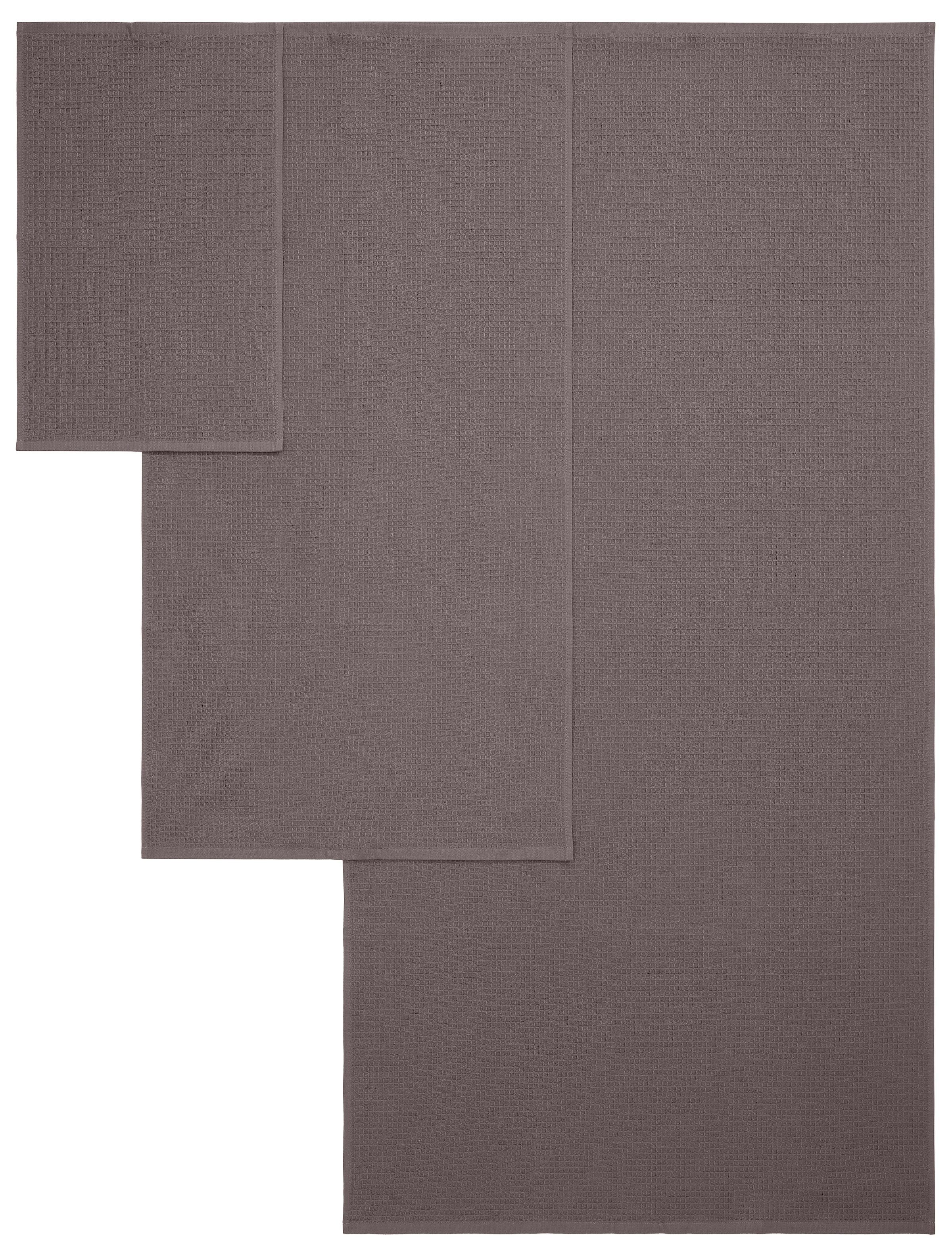 KangaROOS Handtuch Set »Cassidy, Handtuch in Premium Qualität, 500 gr/m², Waffeloptik« Duschtücher, Handtücher, Gästetücher, 100% Baumwolle, 5 Jahre Garantie