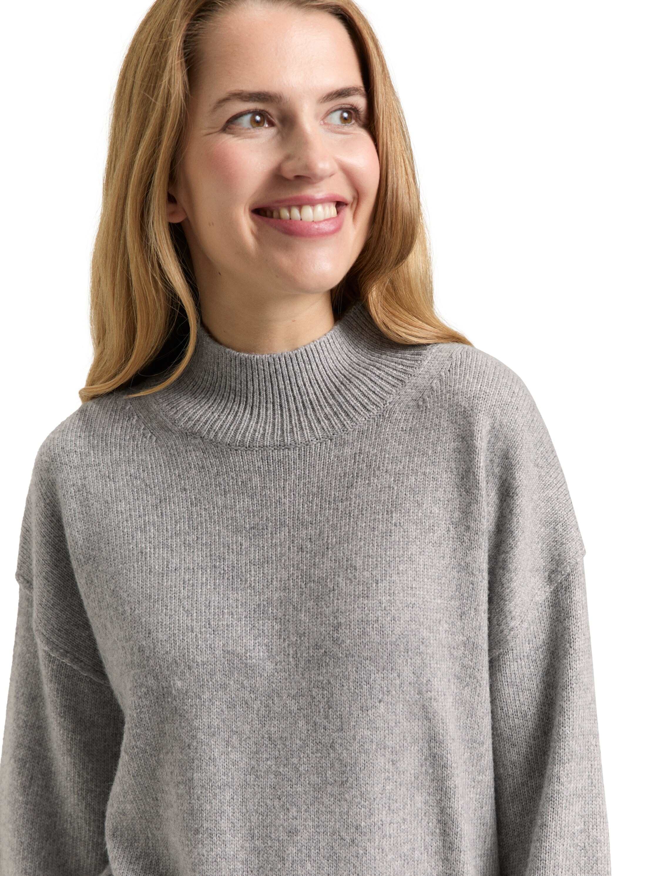 TOM TAILOR Pull en tricot mit Rippbündchen