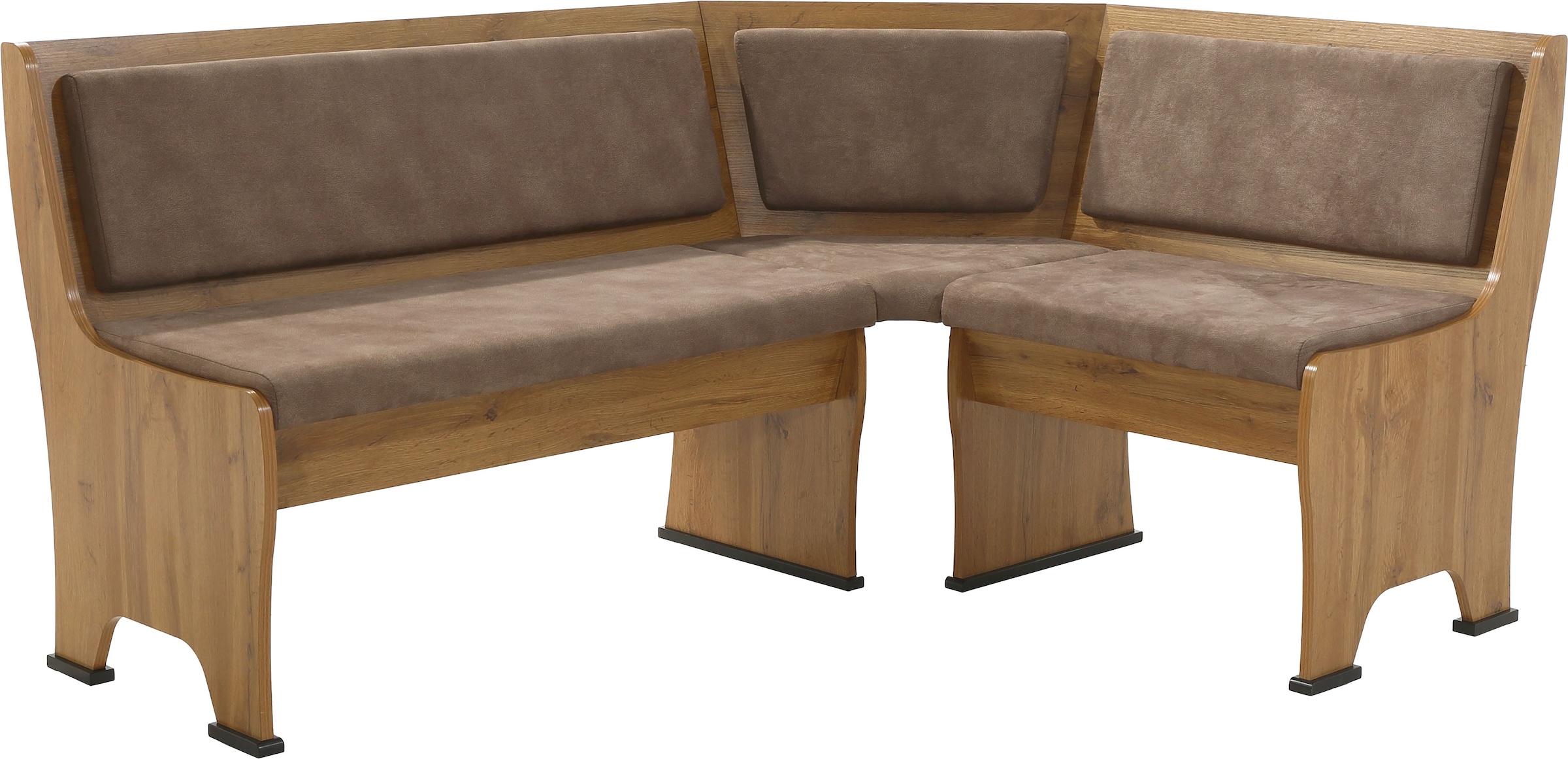 GOODproduct Eckbankgruppe »Theo (Set, 4-tlg. Tisch, Bank und 2 Stühle) 2 Farben wählbar« Bank links/rechts montierbar, mit Stauraum, Stühle im 2er Set