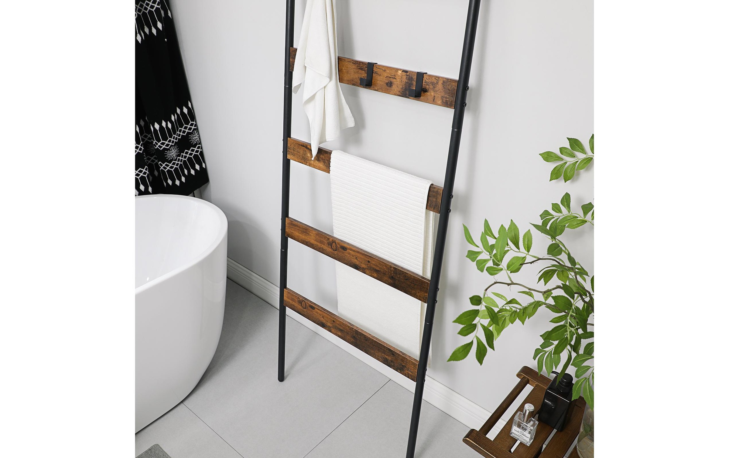 VASAGLE Regal »65 x 178 cm Braun/Schwarz«