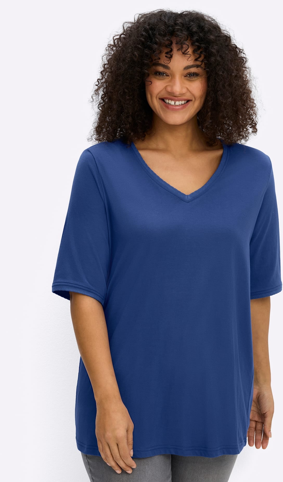 Sheego T-shirt en V »Shirt« 1