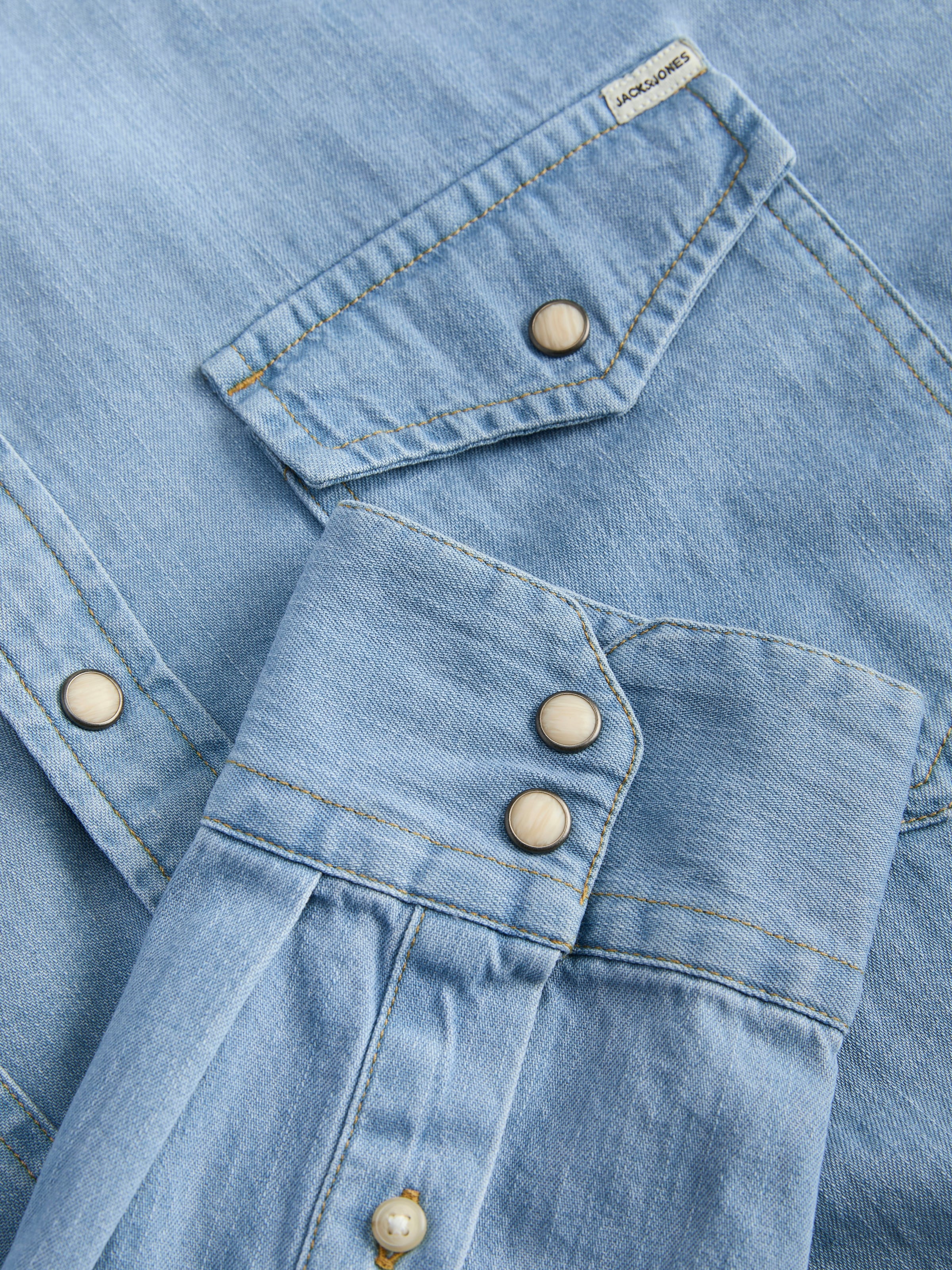 Jack & Jones Langarmhemd »JJESHERIDAN SHIRT L/S NOOS« mit angesetzter Brusttasche