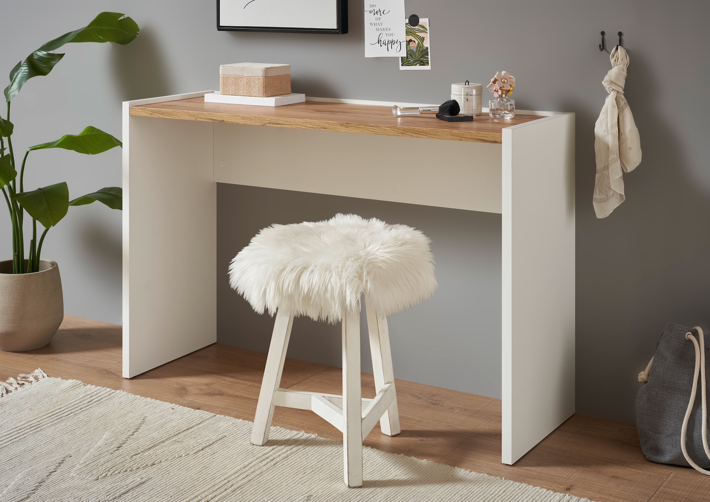 Home affaire Console »CiTY/GiRON, Konsolentisch, Schminktisch, Schreibtisch, Beistelltisch« in zwei Farben erhältlich, abgesenkte Tischplatte