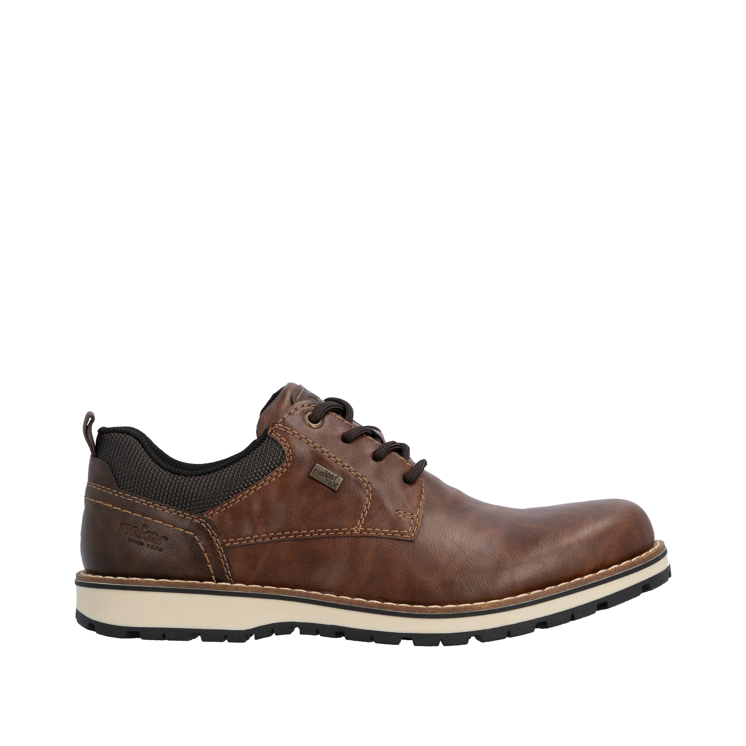 Rieker Chaussure à lacets  derby business, chaussure basse, sneaker casual avec fermeture éclair intérieure