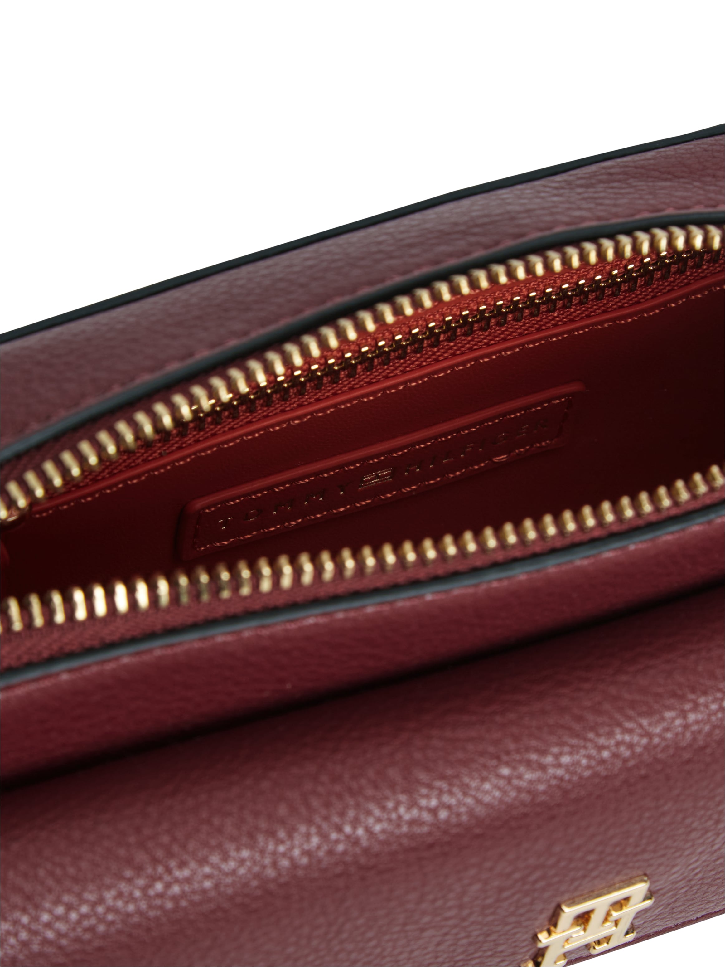 Tommy Hilfiger Sac à bandoulière »TH ICON CAMERA BAG« Damen Clutch, Schultertasche mit goldfarbenem TH-Logo