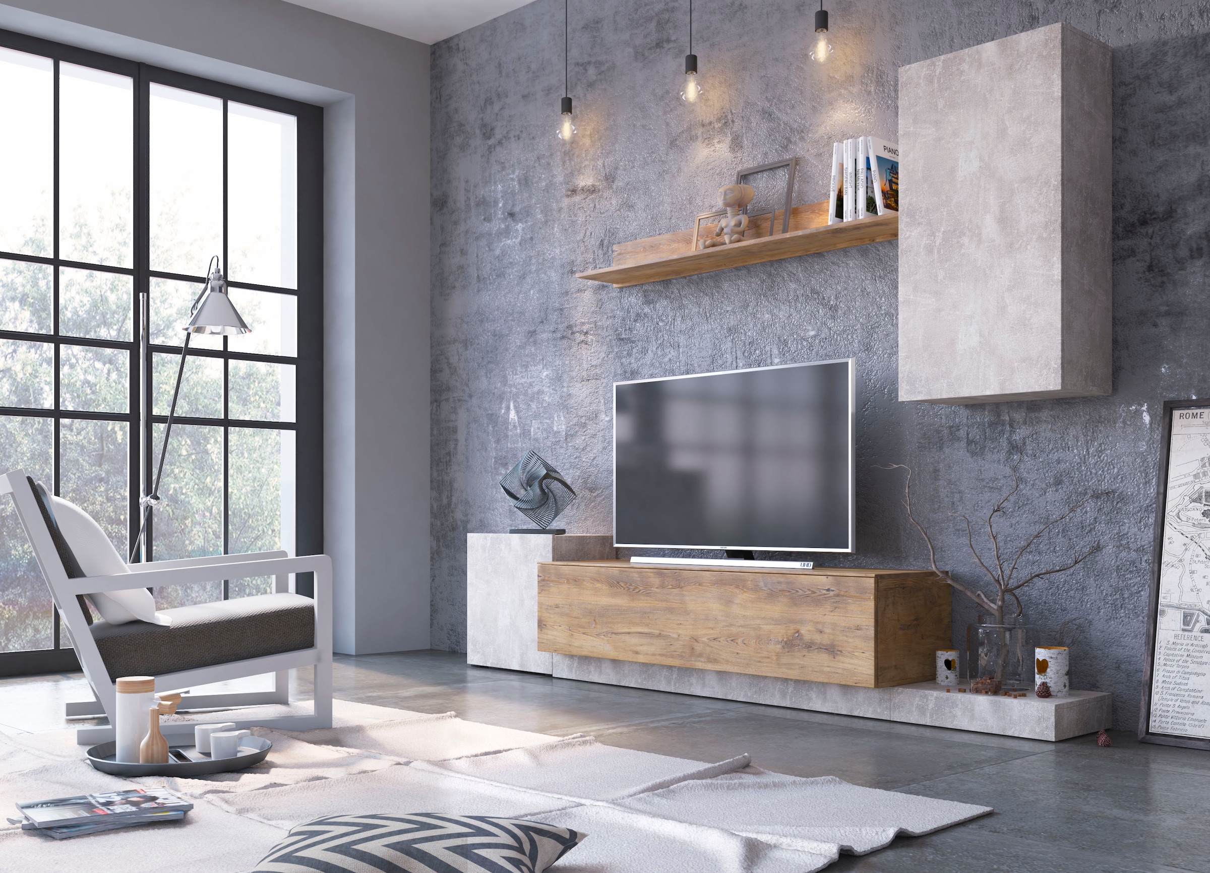 INOSIGN Wohnwand »Rimini« Set, 4 Stk. tlg.