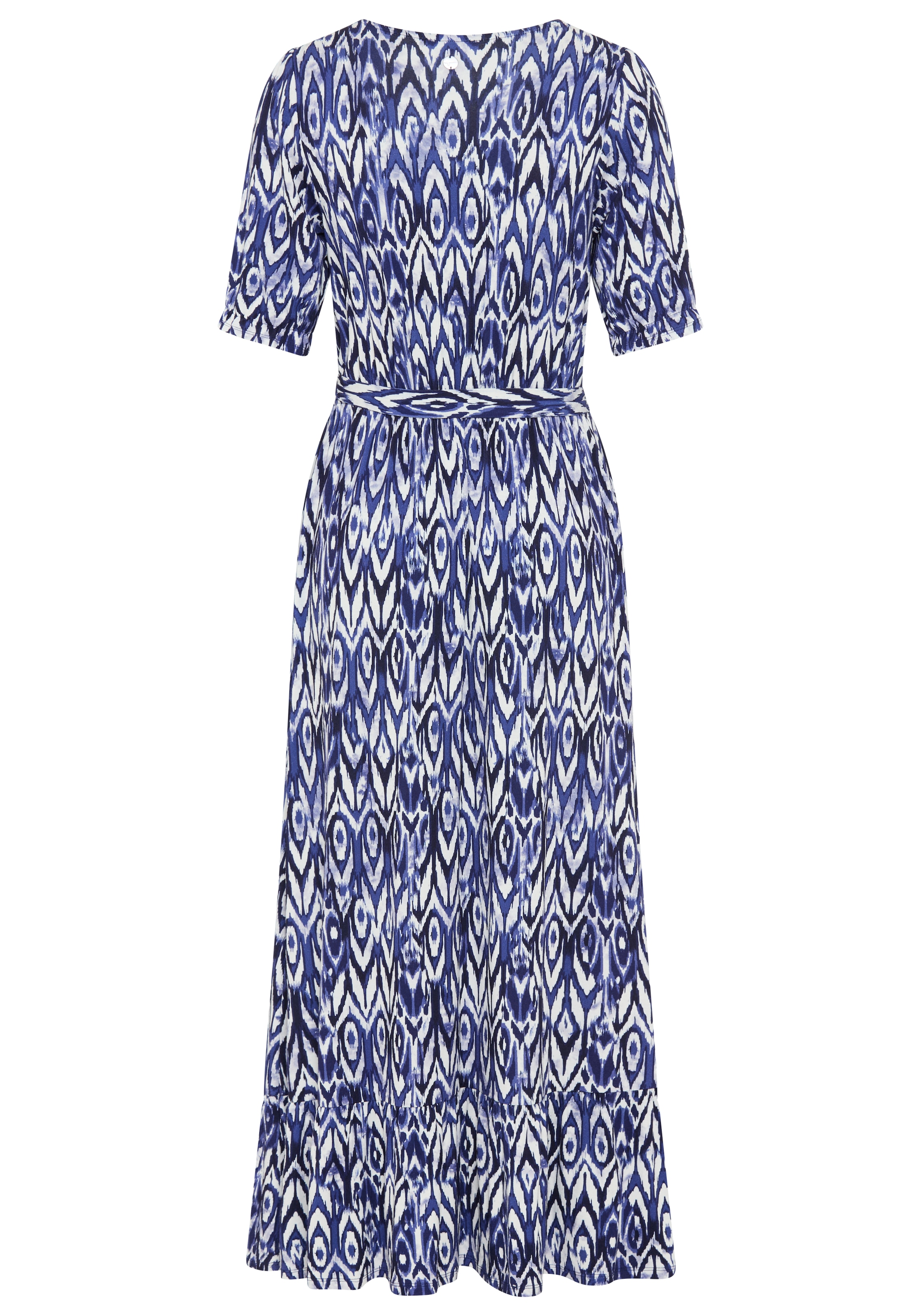 Tamaris Robe en jersey mit verspielten Ärmeln, figurumspielende Passform