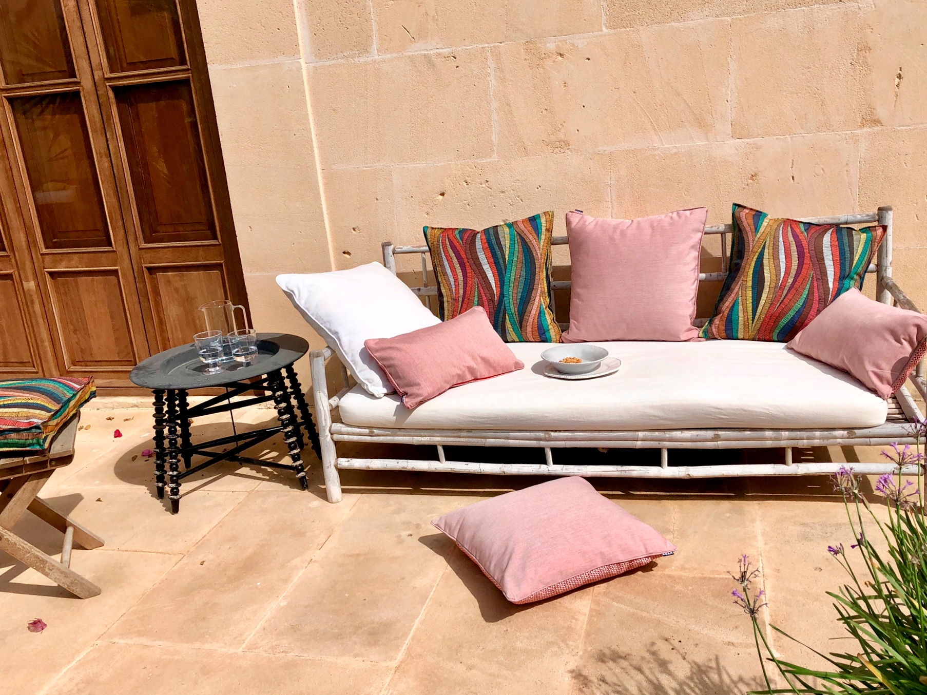 H.O.C.K. Coussin décoratif »Peggy« Outdoor geeignet, Kissenhülle mit Füllung, 1 Stück