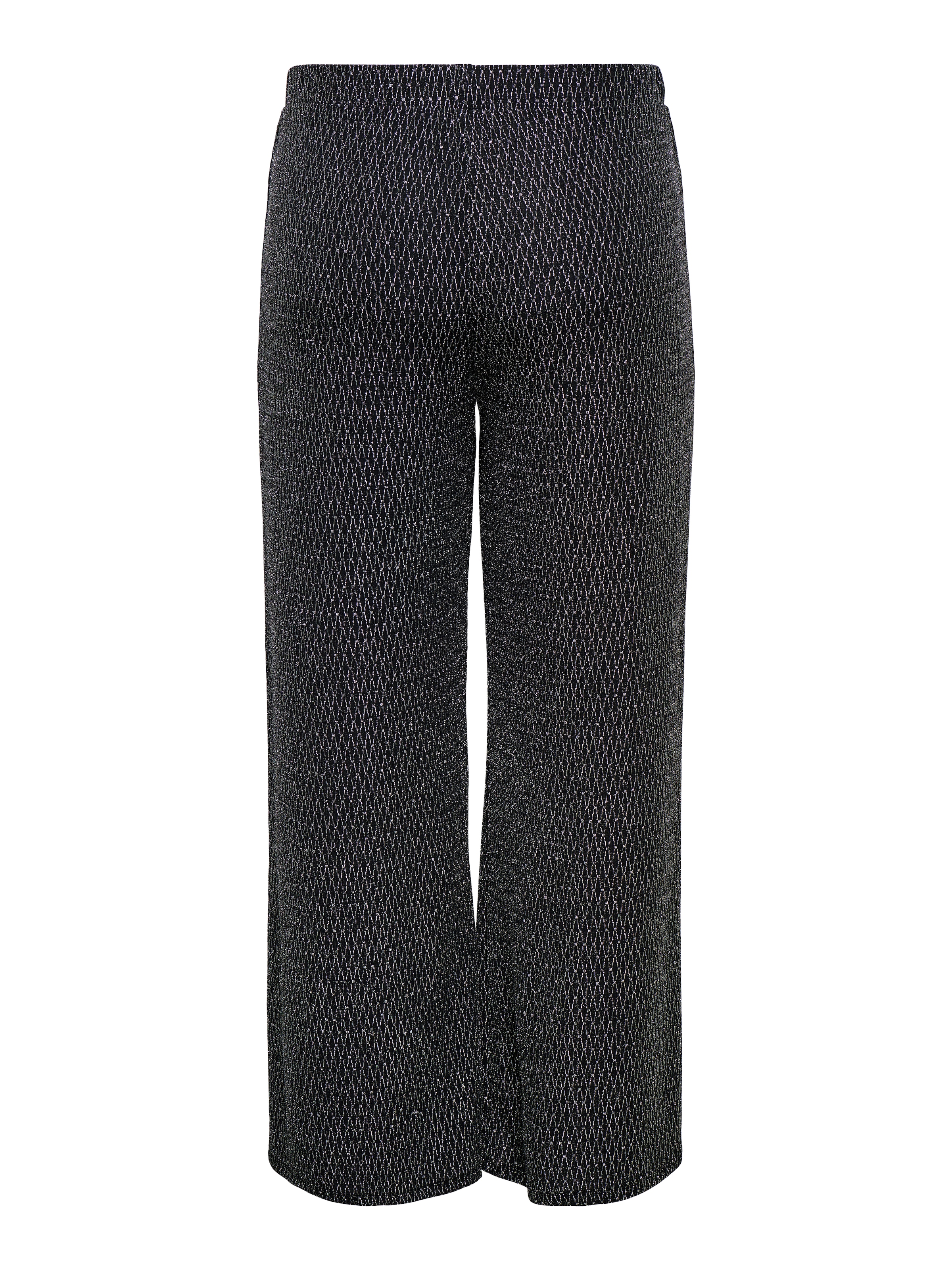 ONLY CARMAKOMA Pantalon à enfiler »CARCAROL WIDE GLITTER PANT JRS BF«  mit Glitzer Effekt