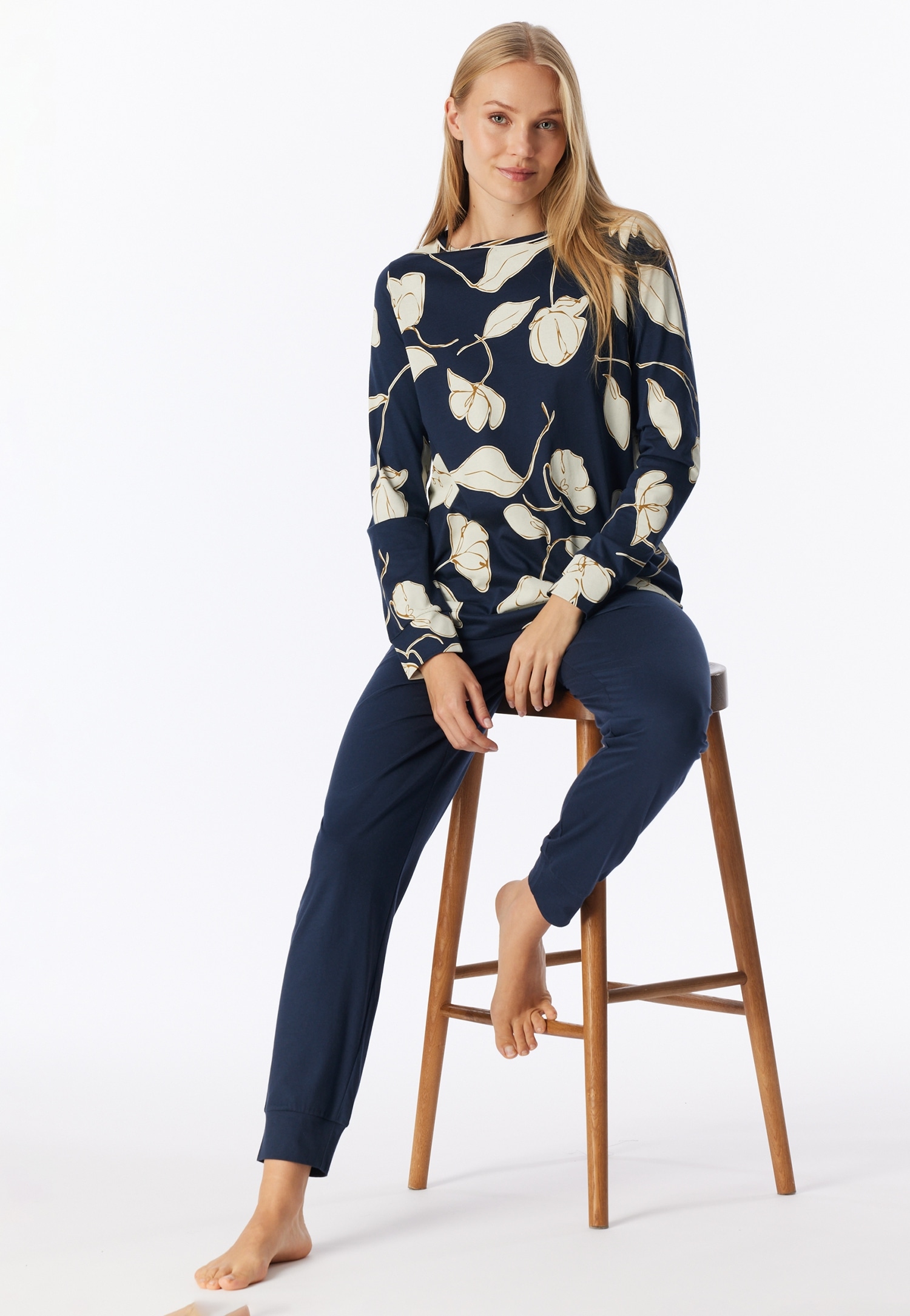 Schiesser Pyjama »Comfort Nightwear« 2 avec encolure ronde