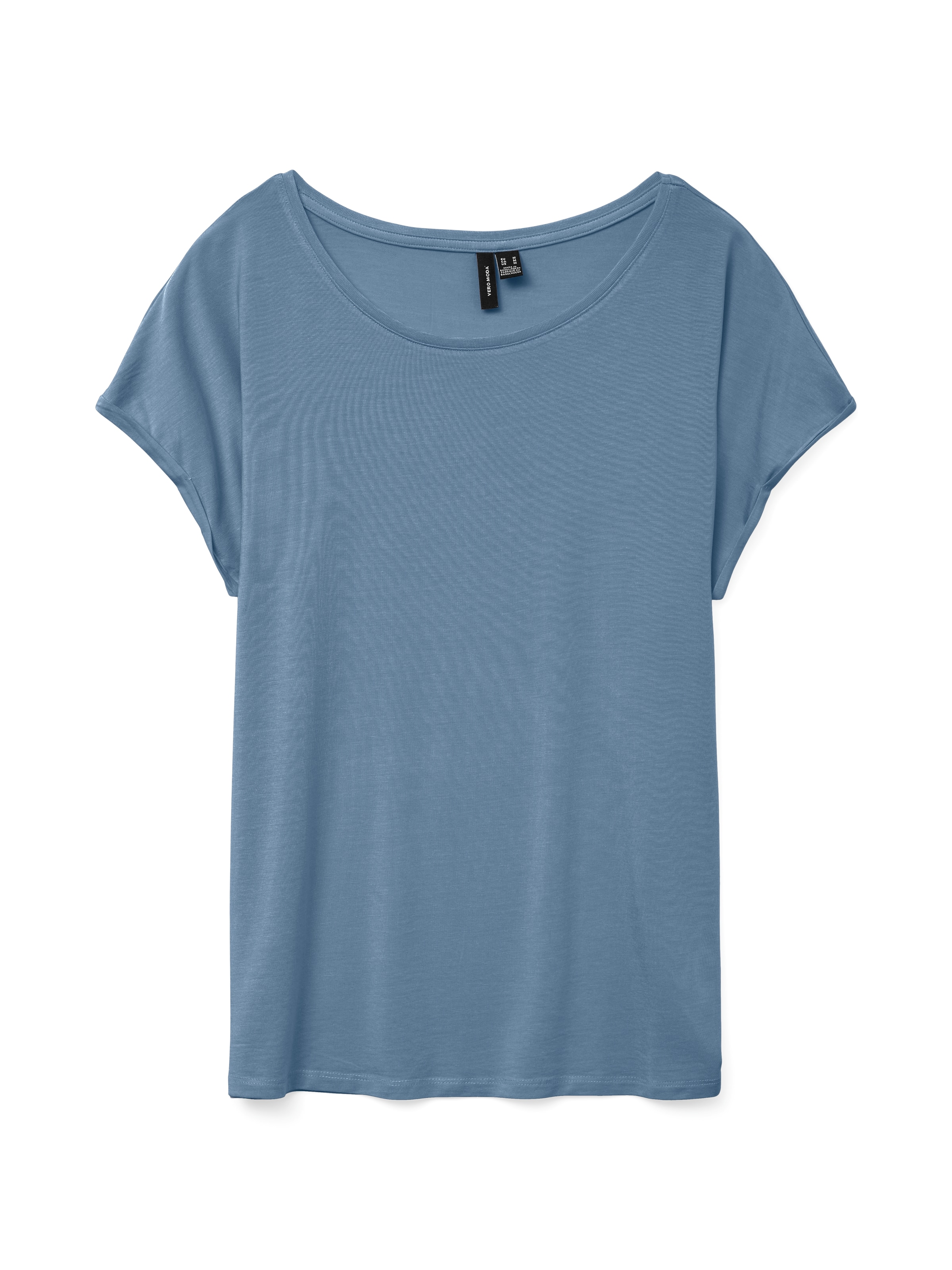 Vero Moda Kurzarmshirt »VMAVA PLAIN SS TOP JRS NOOS« Materialmix, regular fit