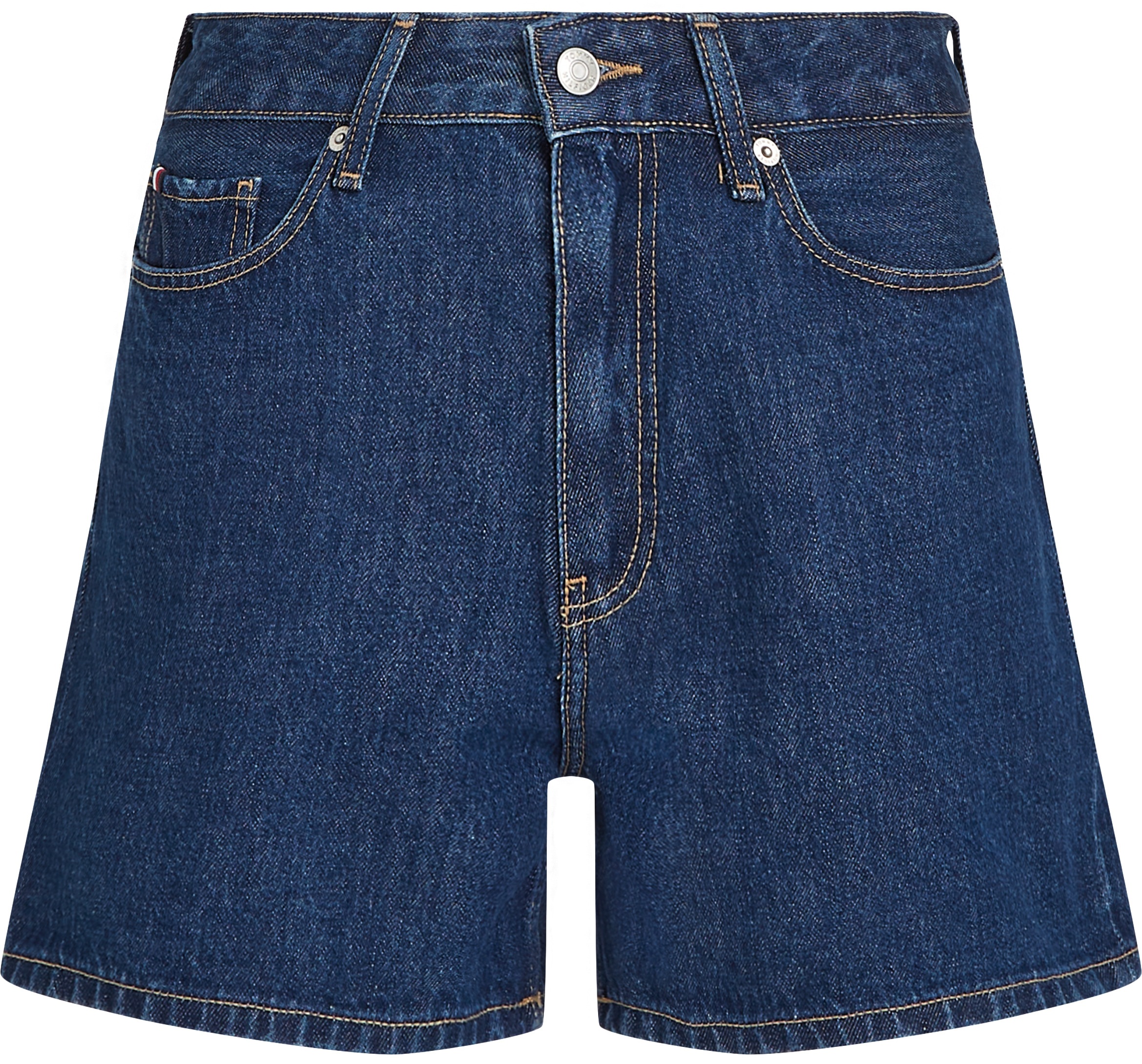 Tommy Hilfiger Short »DNM MINI SHORT HW ACE«  mit ausgestelltem Bein