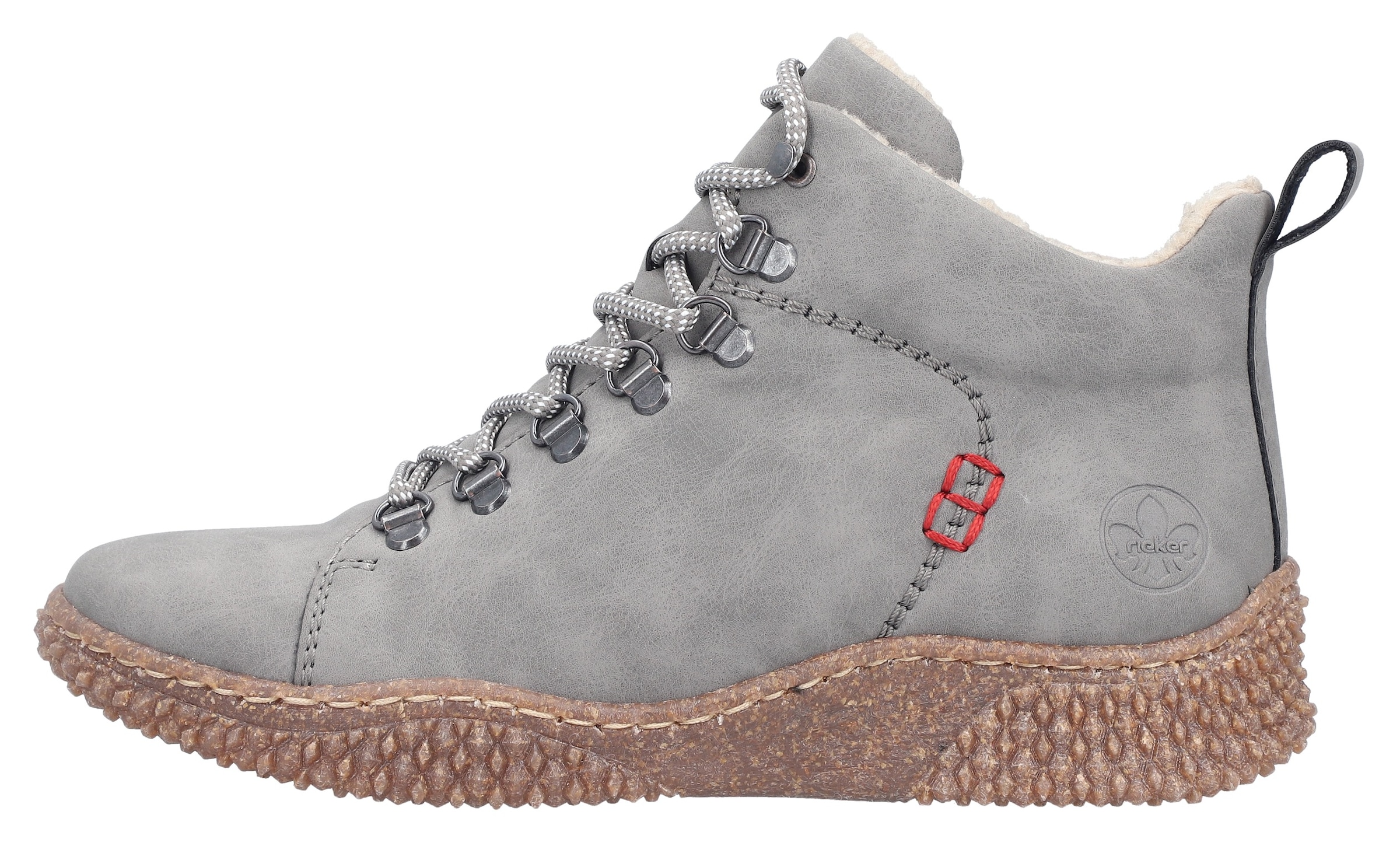 Rieker Winterboots  Schnürboots, Stiefelette, Profilsohle, mit Anziehlasche