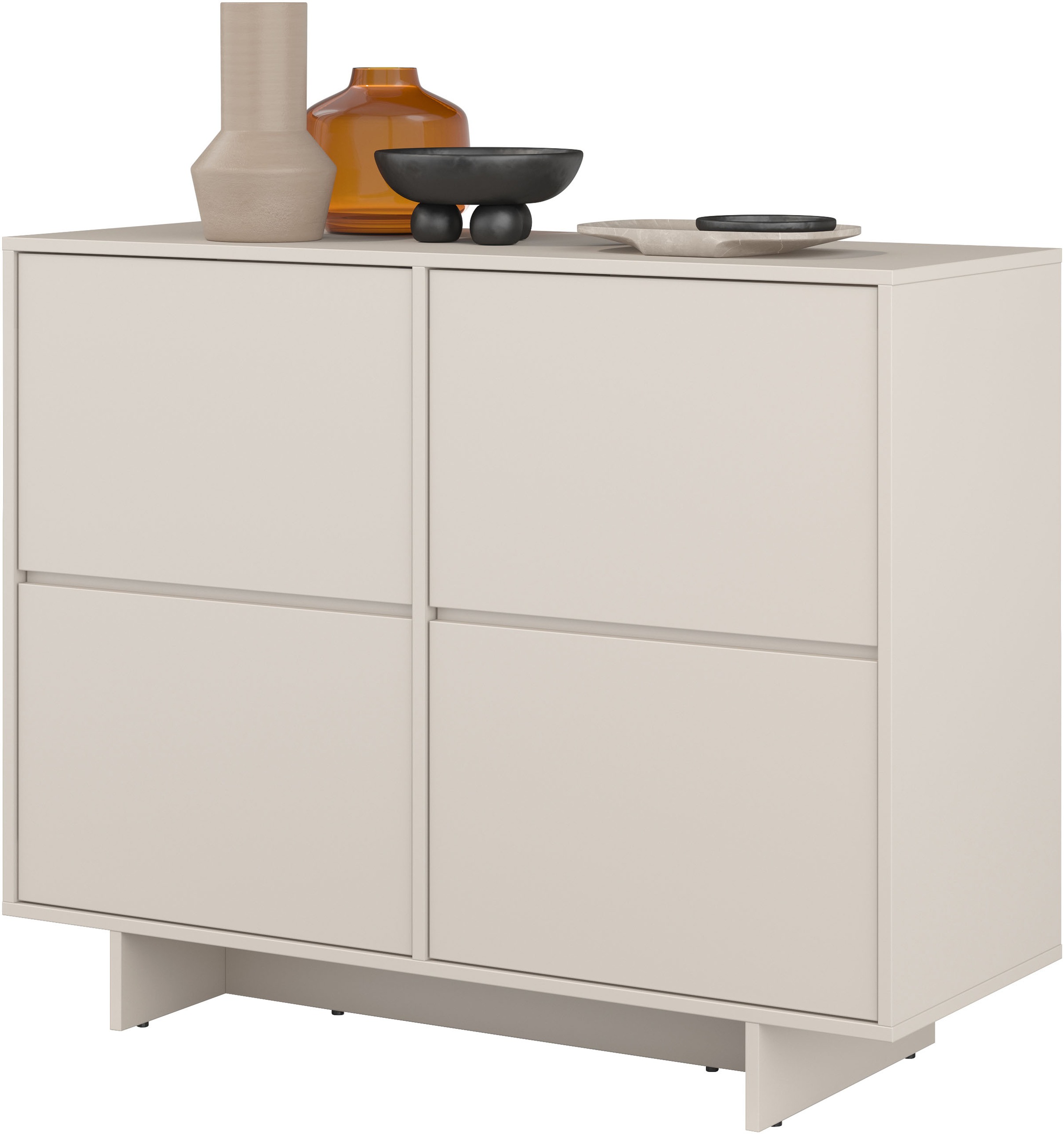 GOODproduct Buffet »Tatami, Stilvolle, moderne grifflose Kommode 2 Türen, Breite 111cm« Anrichte mit viel Stauraum, Böden verstellbar, push-to-open-Funktion