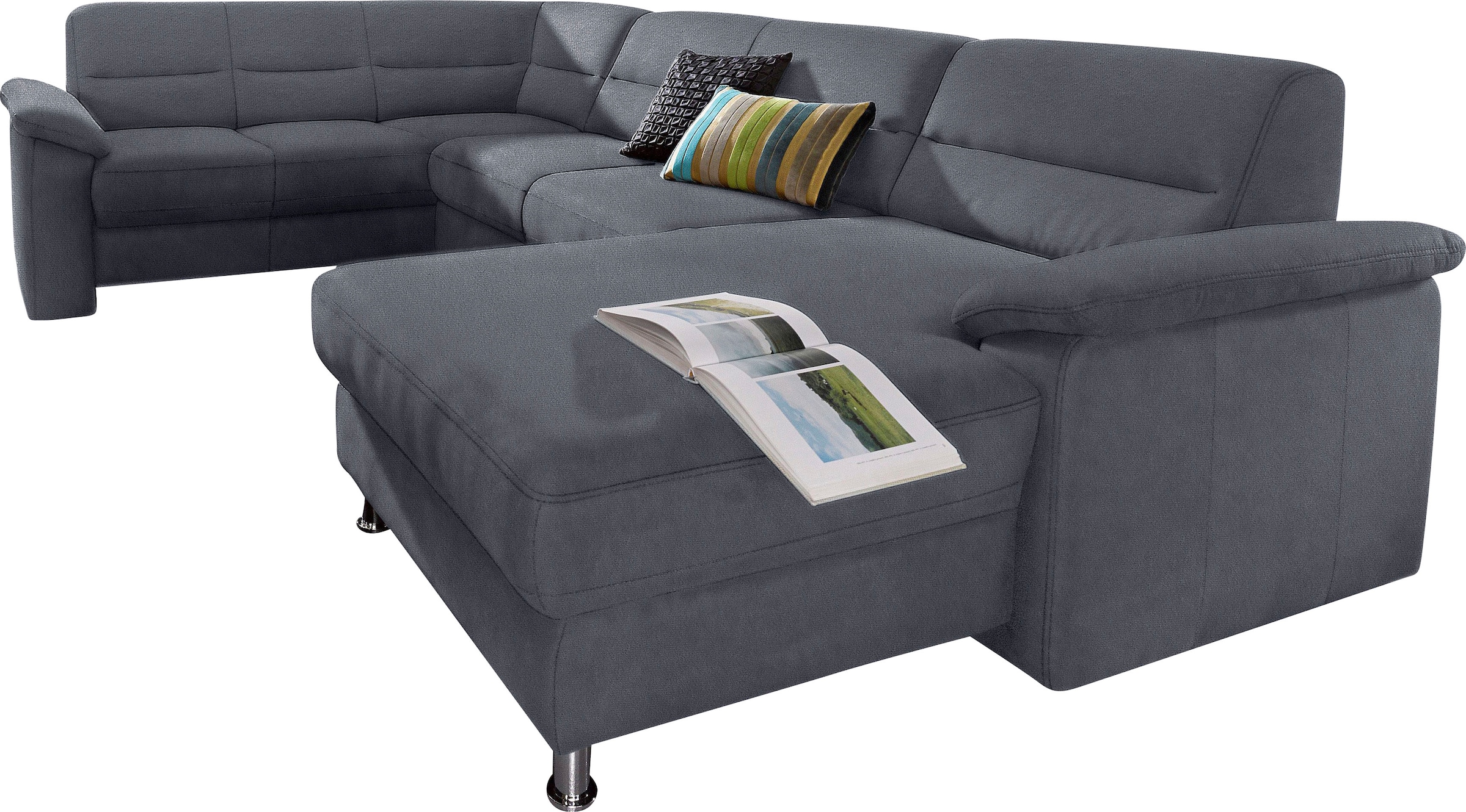 sit&more Paysage de salon »Ascara U-Form« inklusive Boxspring/Federkern-Polsterung, wahlweise mit Bettfunktion