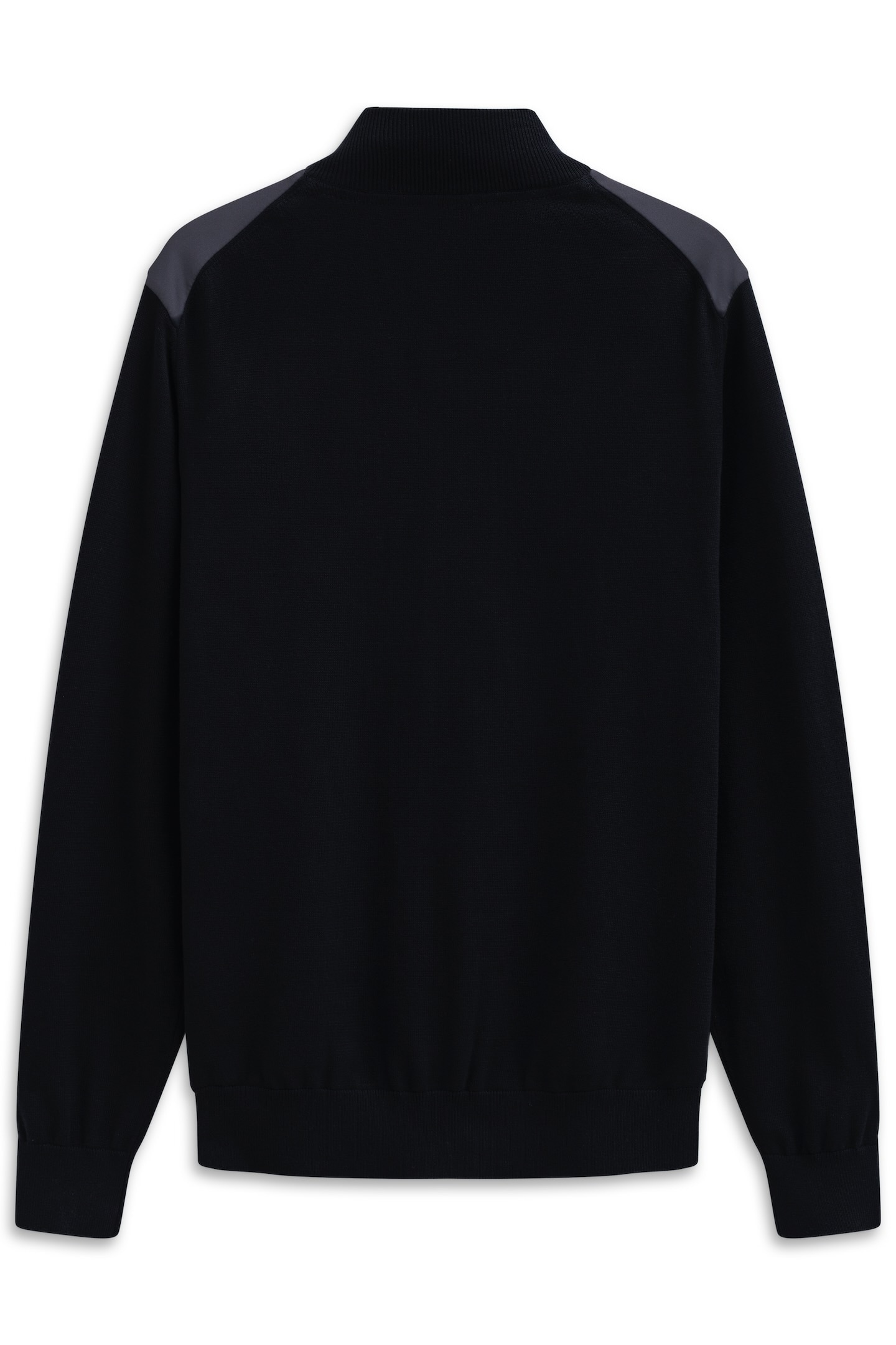 bugatti Strickjacke »Regular Fit« mit Stehkragen und Reissverschlusstaschen