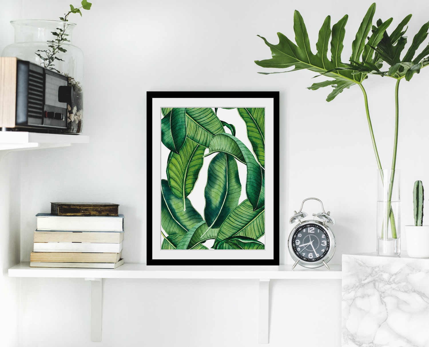 queence Bild »Holmes« Blumen | Blätter | Pflanzen | Pflanzenbilder HD Premium Poster-Druck inkl. Holzrahmen