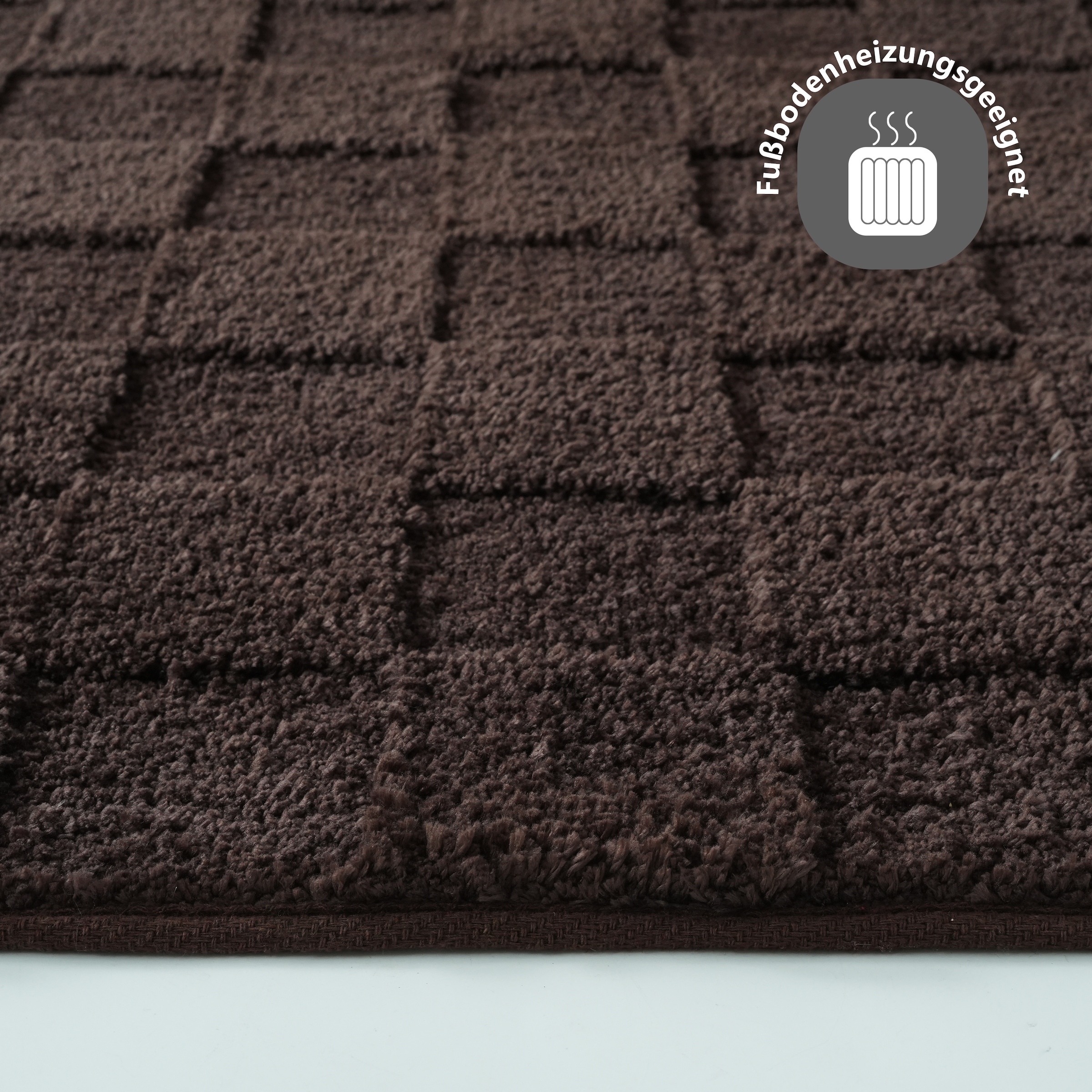 LeGer Home by Lena Gercke Tapis »Esmé, Hochflor-Teppiche, weich, Boho« Rectangulaire 23 mm Höhe structure haut-bas, uni, carreaux, salon, chambre, salle à manger