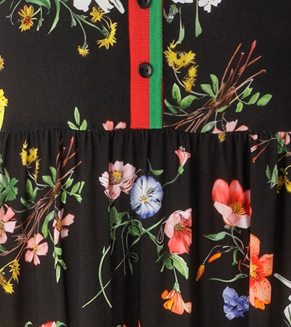 Aniston CASUAL Robe d'été mit farbenfrohen Blumendruck - jedes Teil ein Unikat - NEUE KOLLEKTION