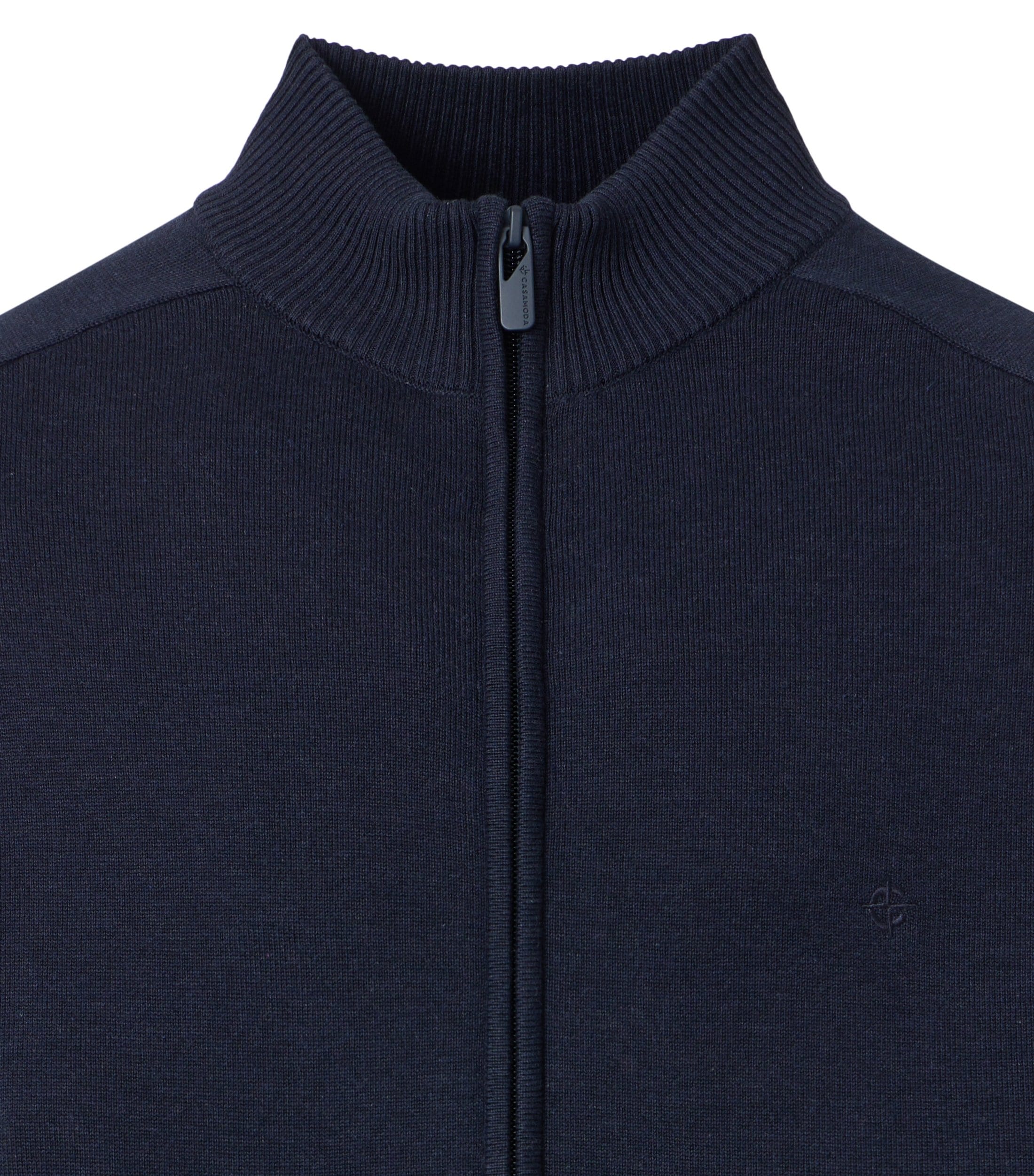 CASAMODA Strickjacke »Strickjacke« mit Stehkragen und Reissverschluss