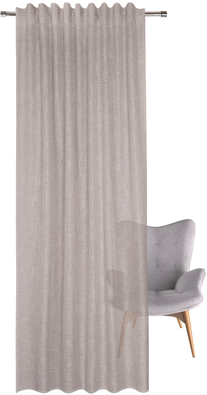 Home Living by Gerster Rideau »Iwana« Boucles cachées 1 cuis tlg. Écharpe SB "Iwana" avec bande combinée