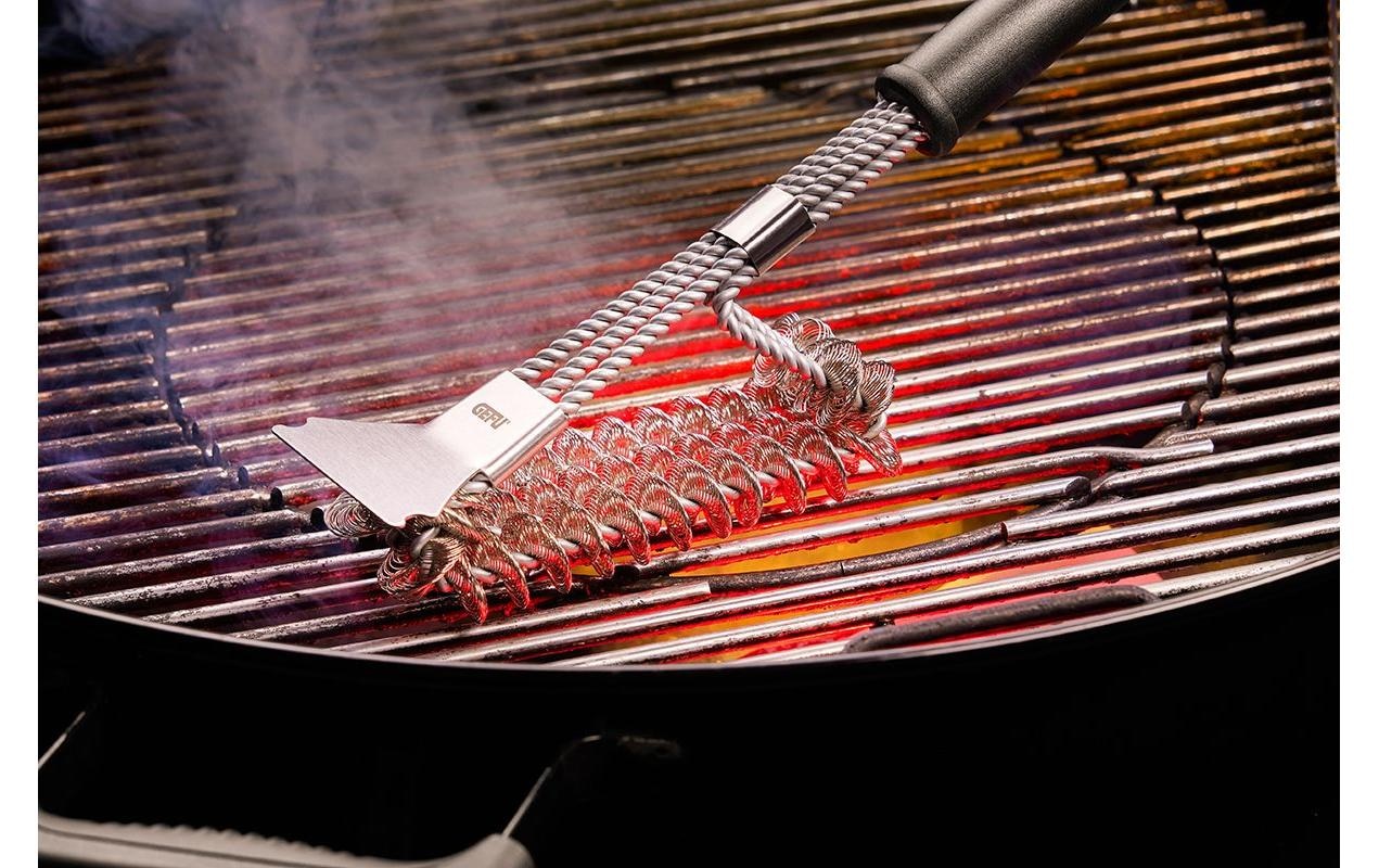 GEFU Grillbürste »GEFU Grillbürste BBQ L 43 cm, Bürste 9 x 7 x 3 cm« aus Edelstahl | Kunststoff | Metall
