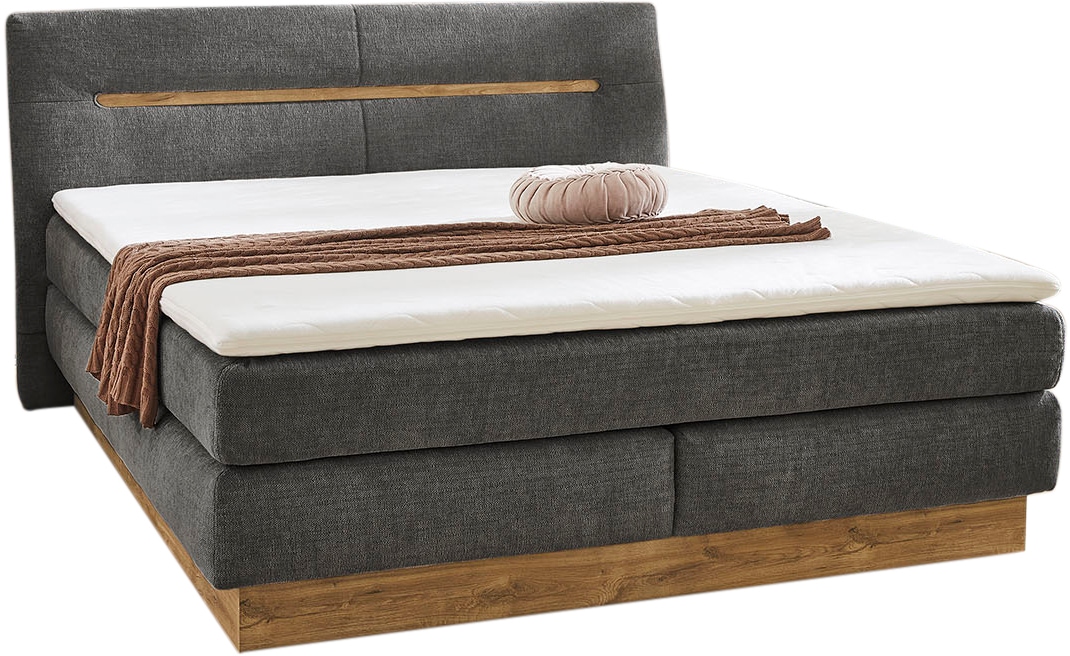Jockenhöfer Gruppe Lit boxspring »Nika erhältlich in der Grösse 180x200cm« avec coffre de lit, matelas 7 zones, surmatelas, plusieurs degrés de fermeté au choix