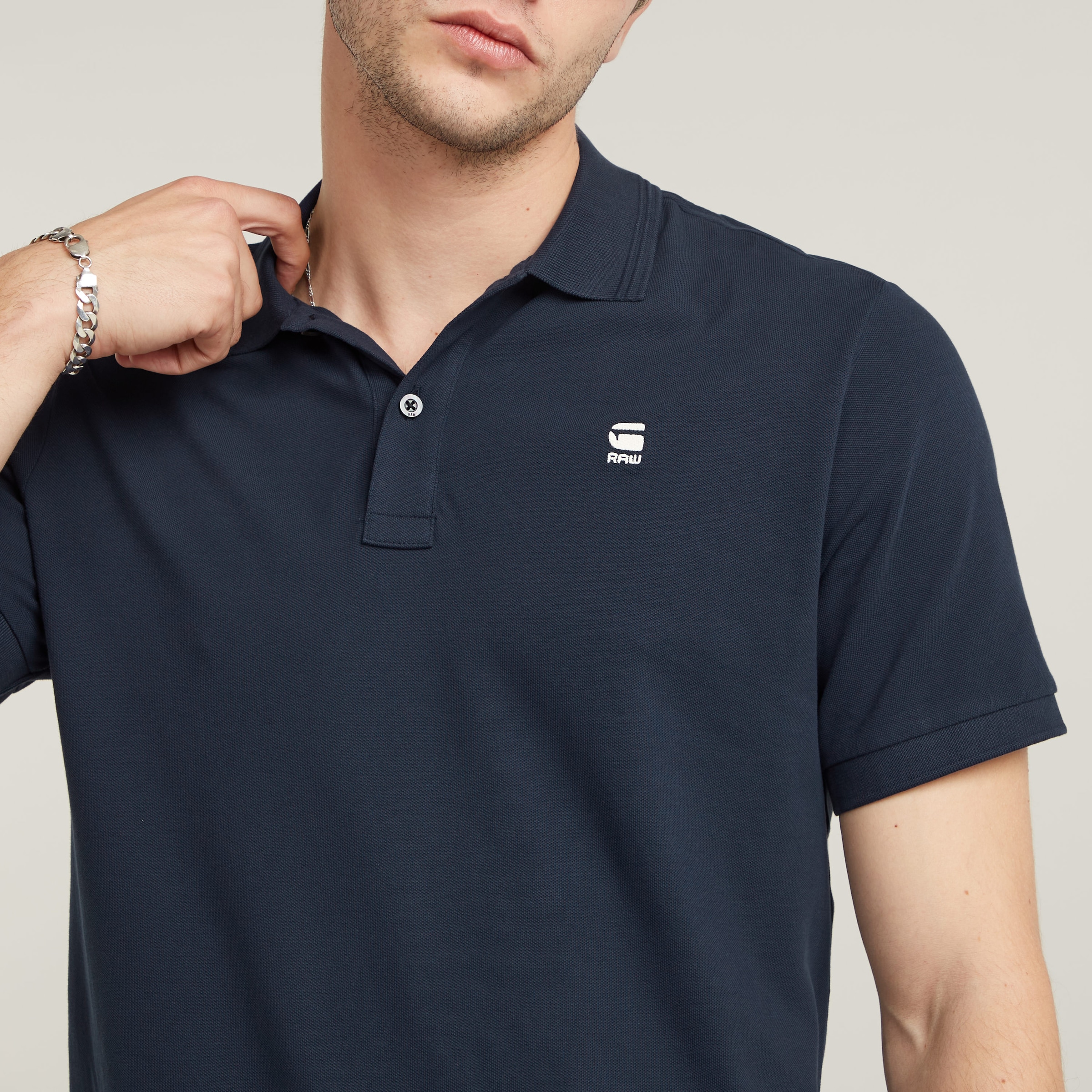 G-STAR Polo »Dunda Slim Fit« Logostickerei auf der Brust