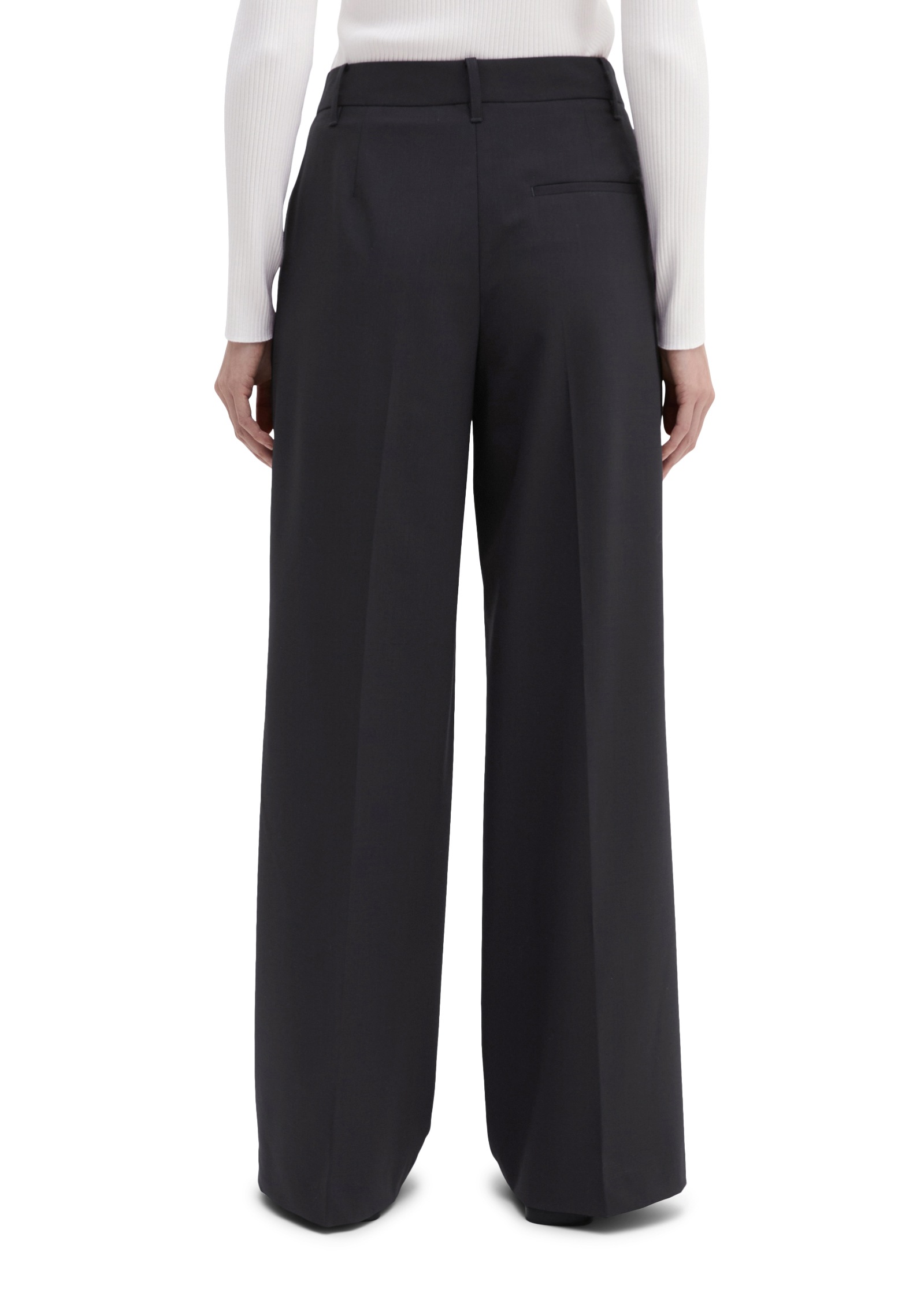 Marc O'Polo Pantalon de costume »DFB Travel Collection«  en Wool-Stretch, hauteur de taille normale