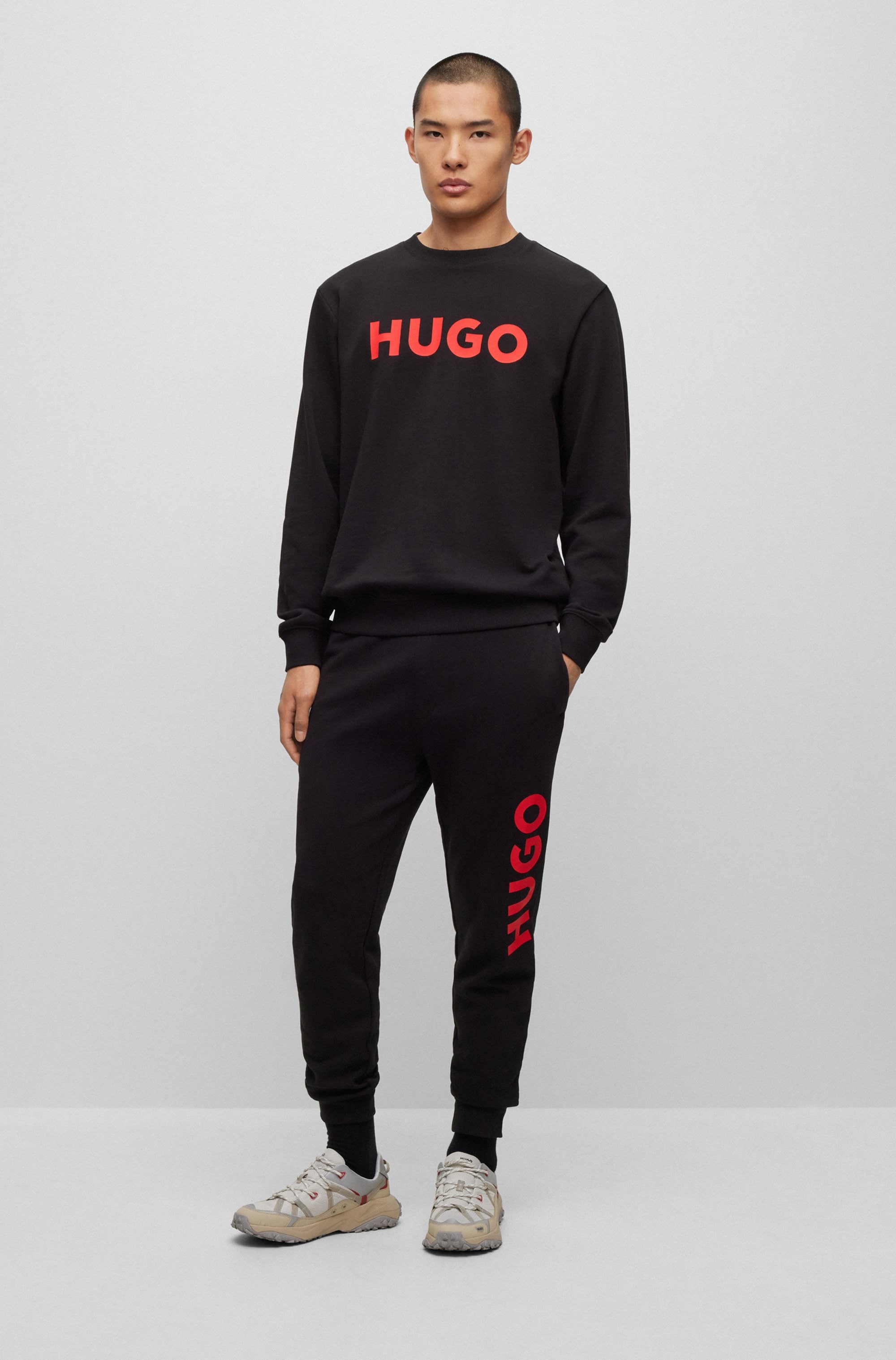 HUGO Pantalon sweat »Dutschi«  Regular Fit, taille élastique, impression logo HUGO