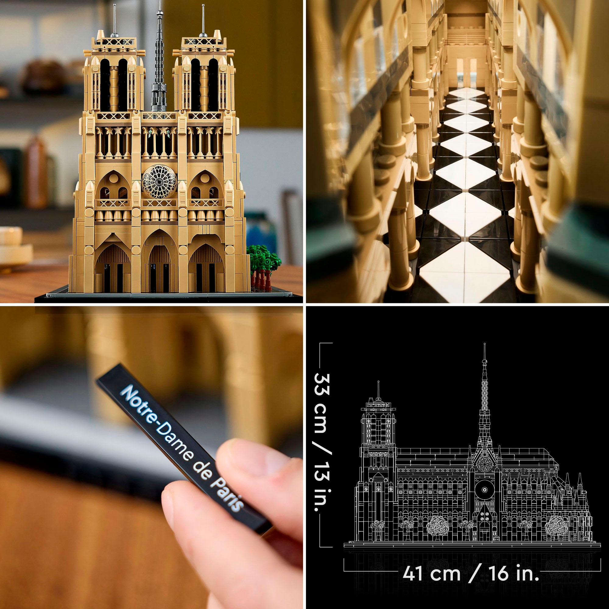 LEGO® Pions de construction »Notre-Dame de Paris (21061), LEGO Architecture« Made in Europe