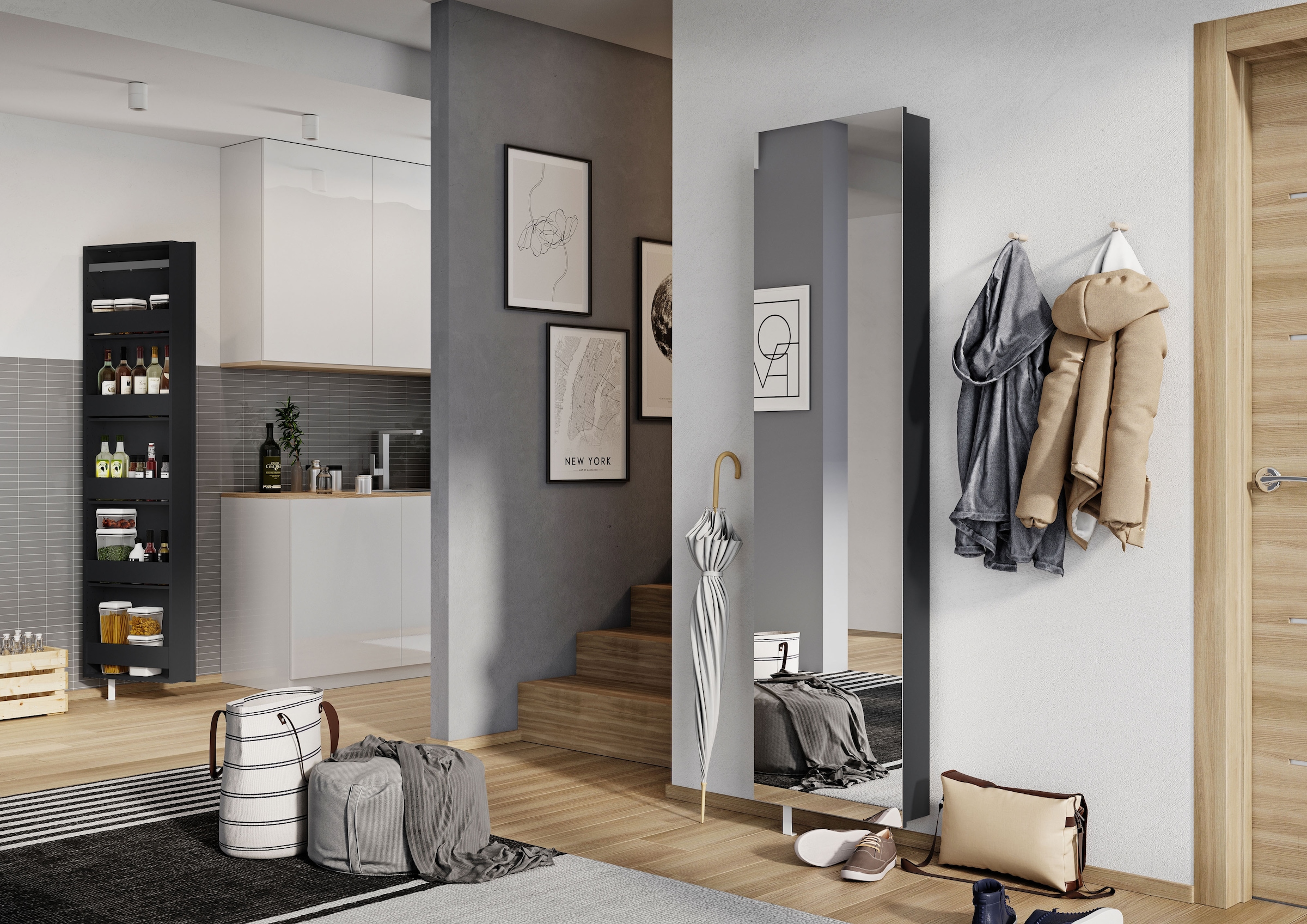 GERMANIA Schuhschrank »1189« 1 Stk. tlg. Drehschrank mit Spiegel