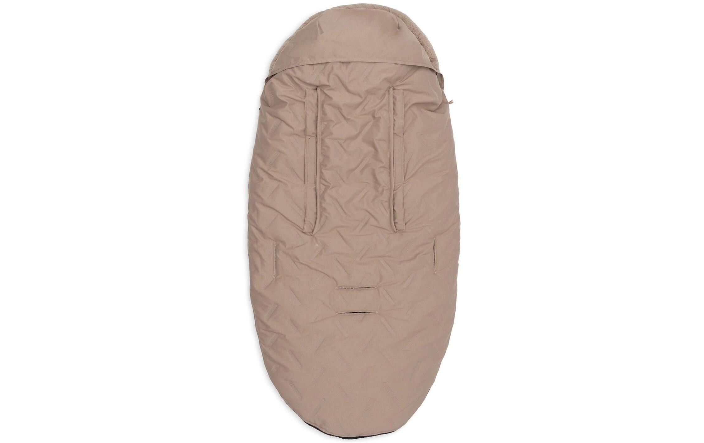 Jollein Fusssack »Embossed Milky Coffee« Wärmeschutz für Kinderwagen