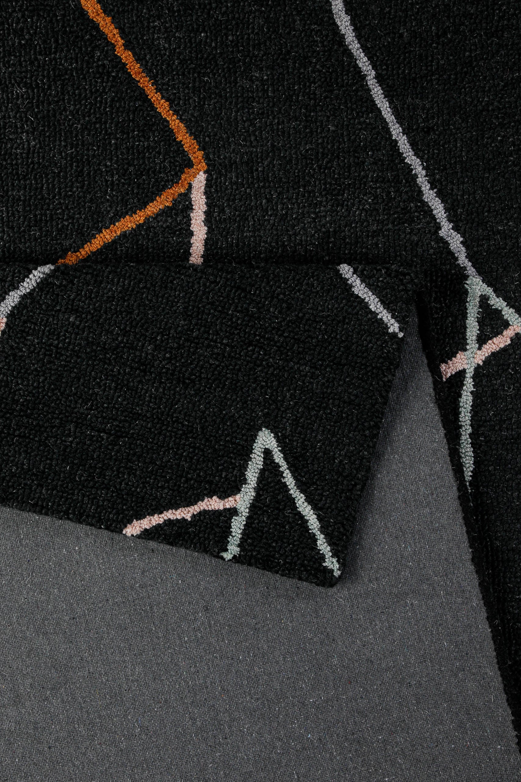 Wecon home Tapis »Nox« Rectangulaire 6 mm Höhe Wollteppich, abstrakt, hochwertig, handgetuftet, robust, modern