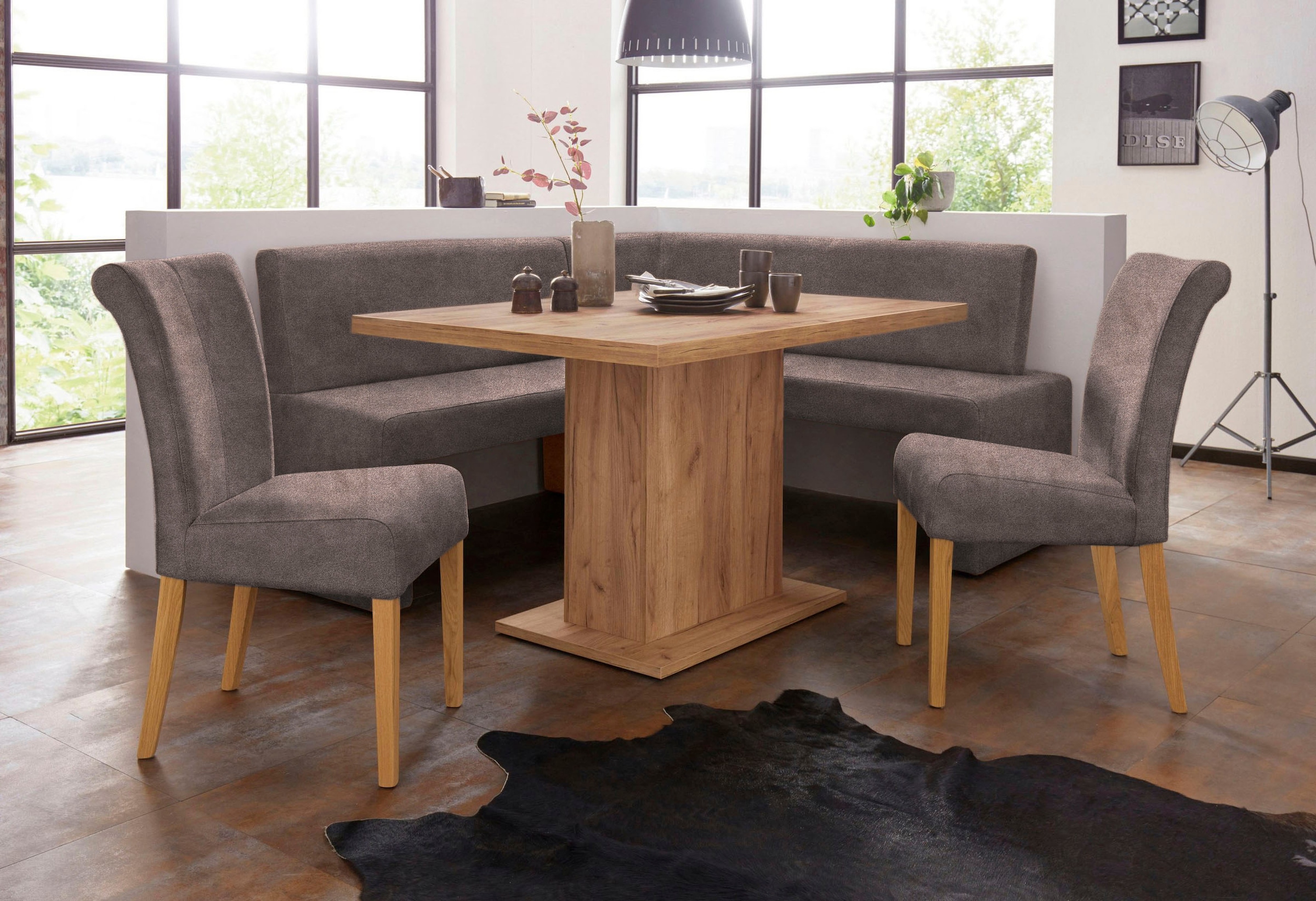 Home affaire Eckbank »Barcelona« In verschiedenen Stoffen und Farben